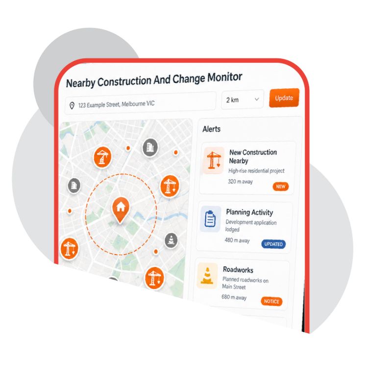 Nearby Construction And Change Monitor