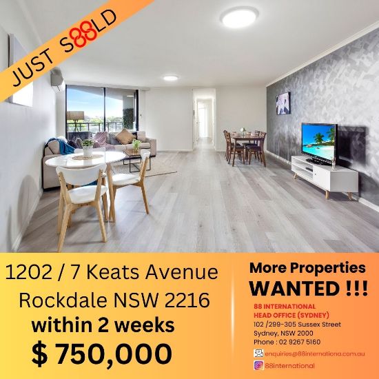 1202/7 Keats Avenue, Rockdale, NSW 2216