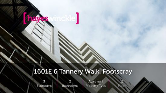 1601E/6 Tannery Walk, Footscray, Vic 3011