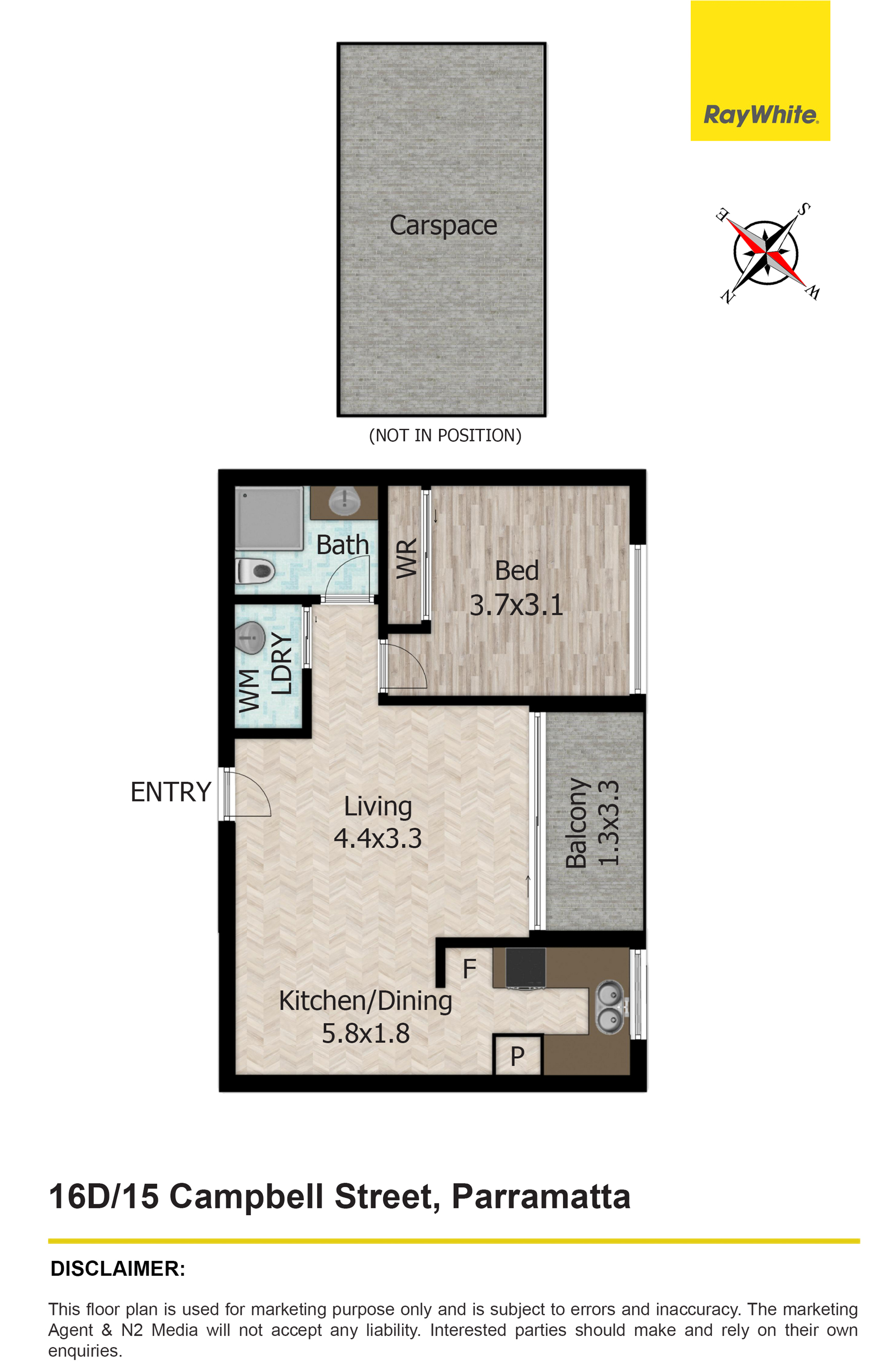 16D/15 Campbell St, Parramatta, NSW, 2150
