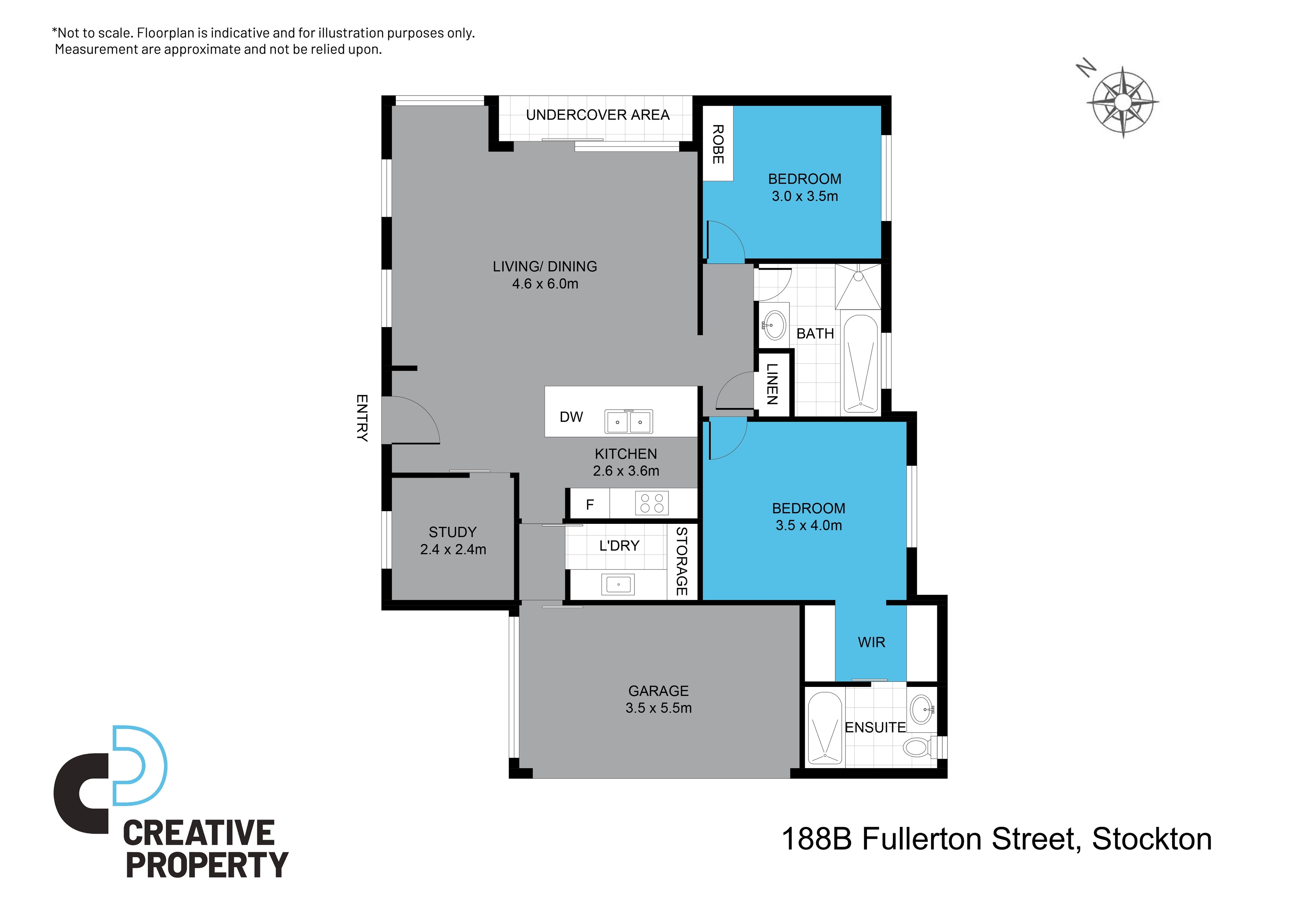 188B Fullerton Street, Stockton, NSW 2295 Duplex/Semidetached for