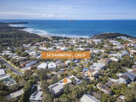 34 Dammerel Crescent, Emerald Beach, NSW, 2456