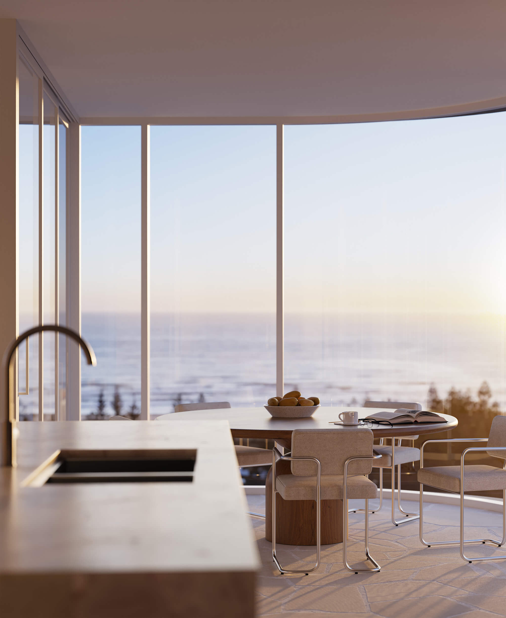 Inspired by the sea. illuminated by sun.
