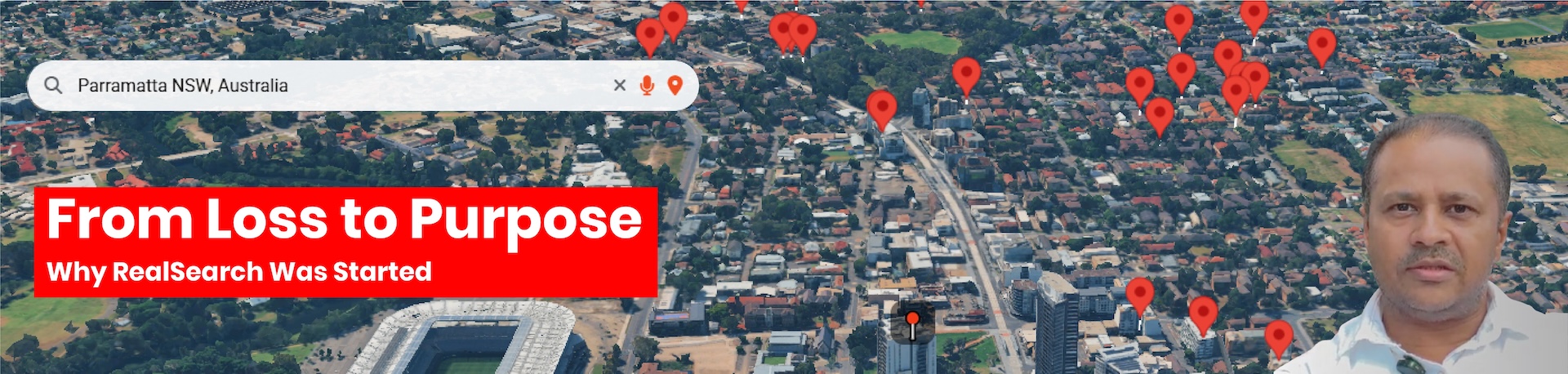 RealSearch awards and immersive real estate platform banner
