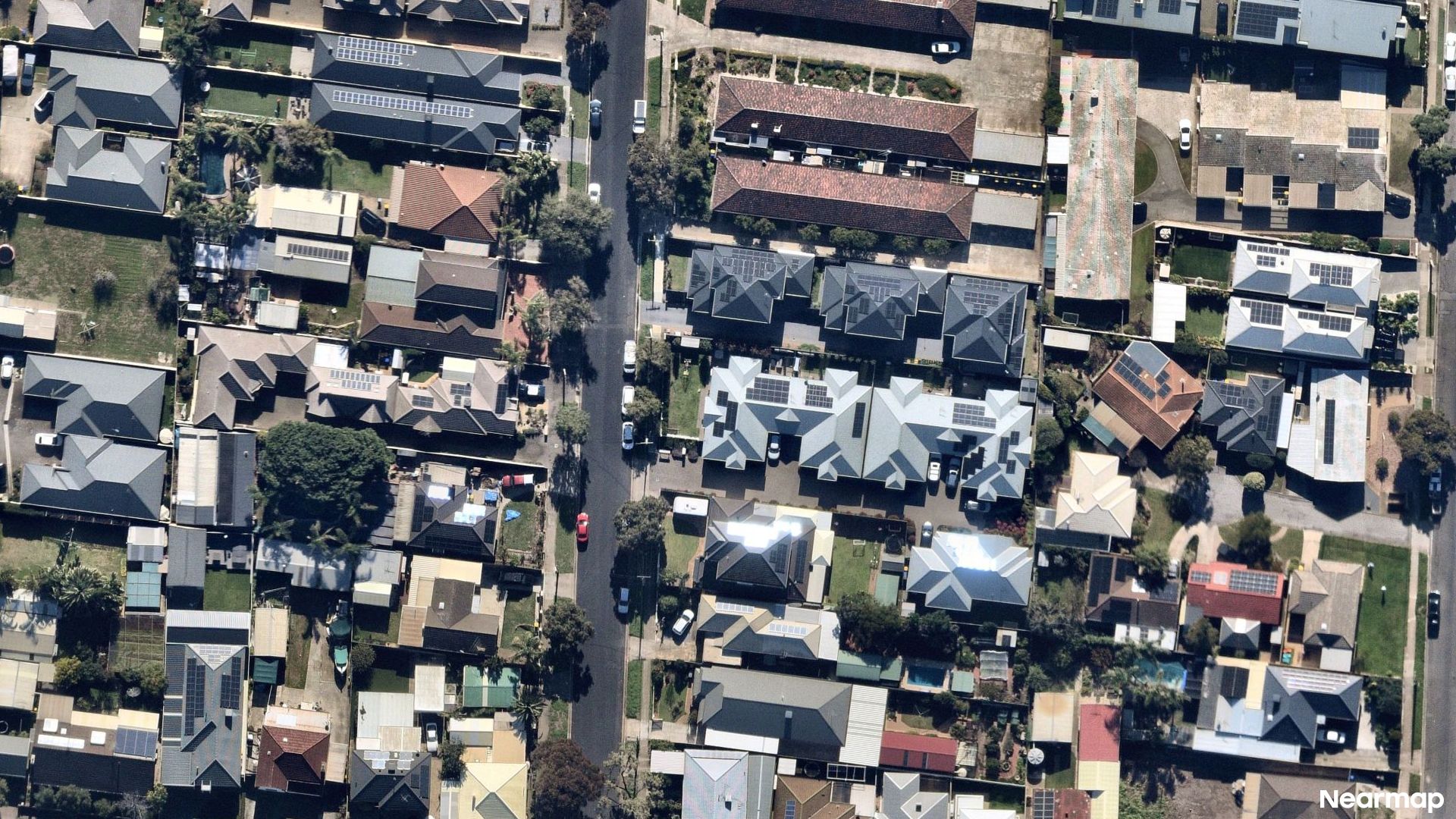 Vertical aerial view