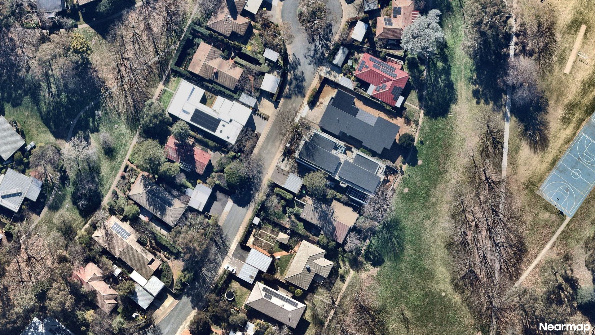 Vertical aerial view