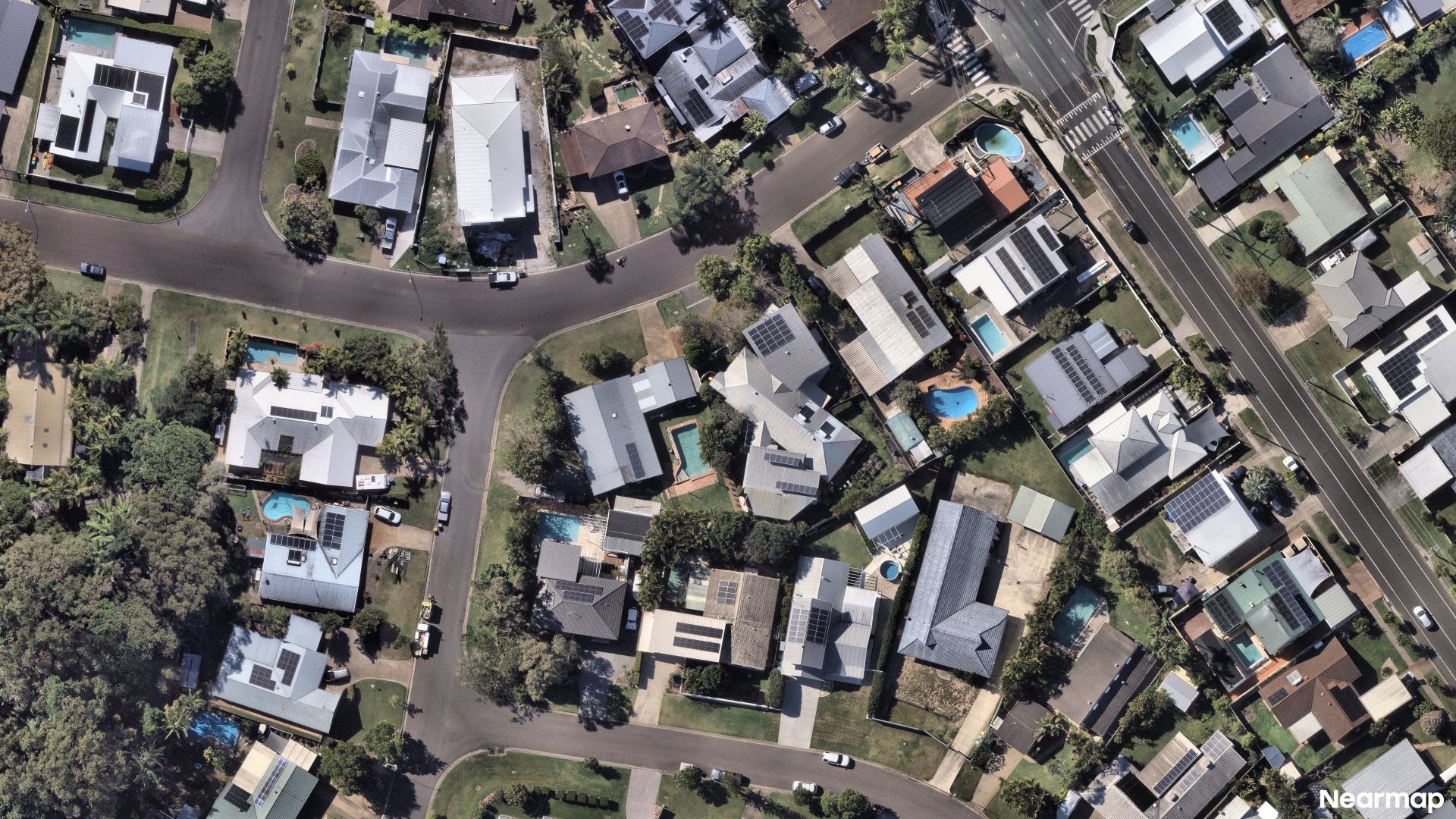 Vertical aerial view