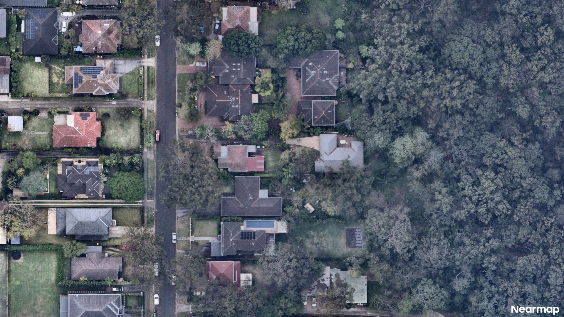 Vertical aerial view