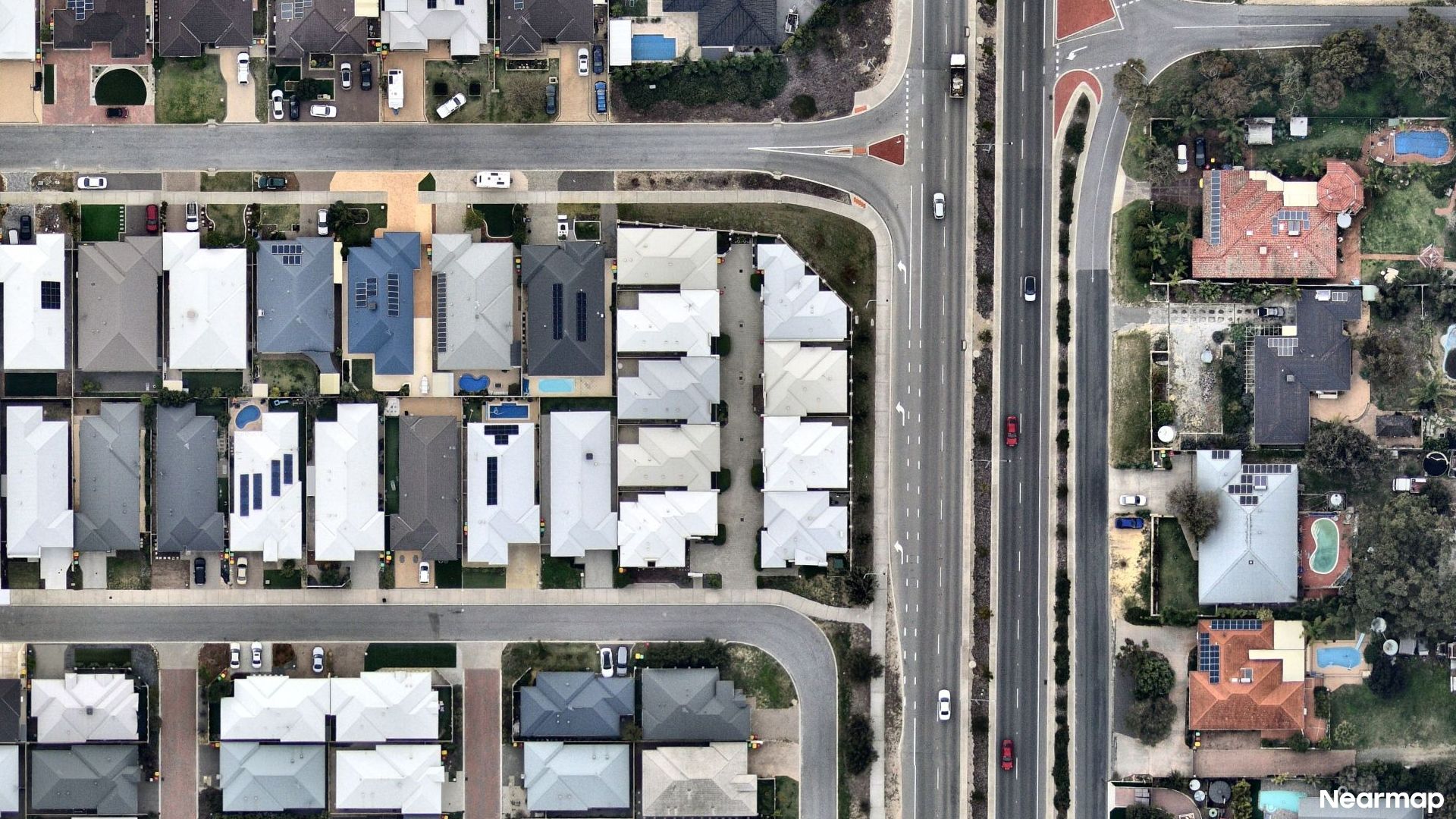 Vertical aerial view