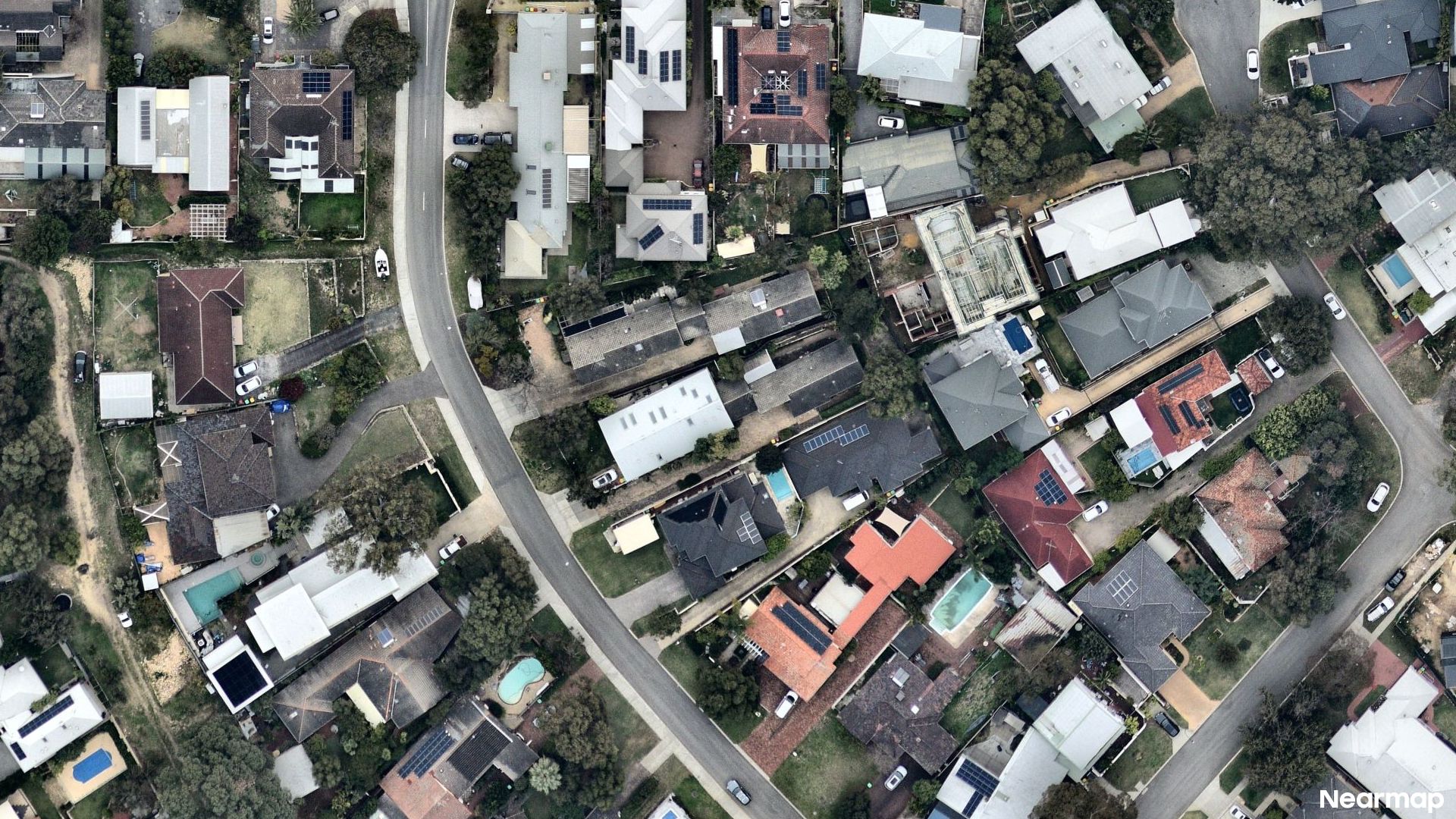 Vertical aerial view
