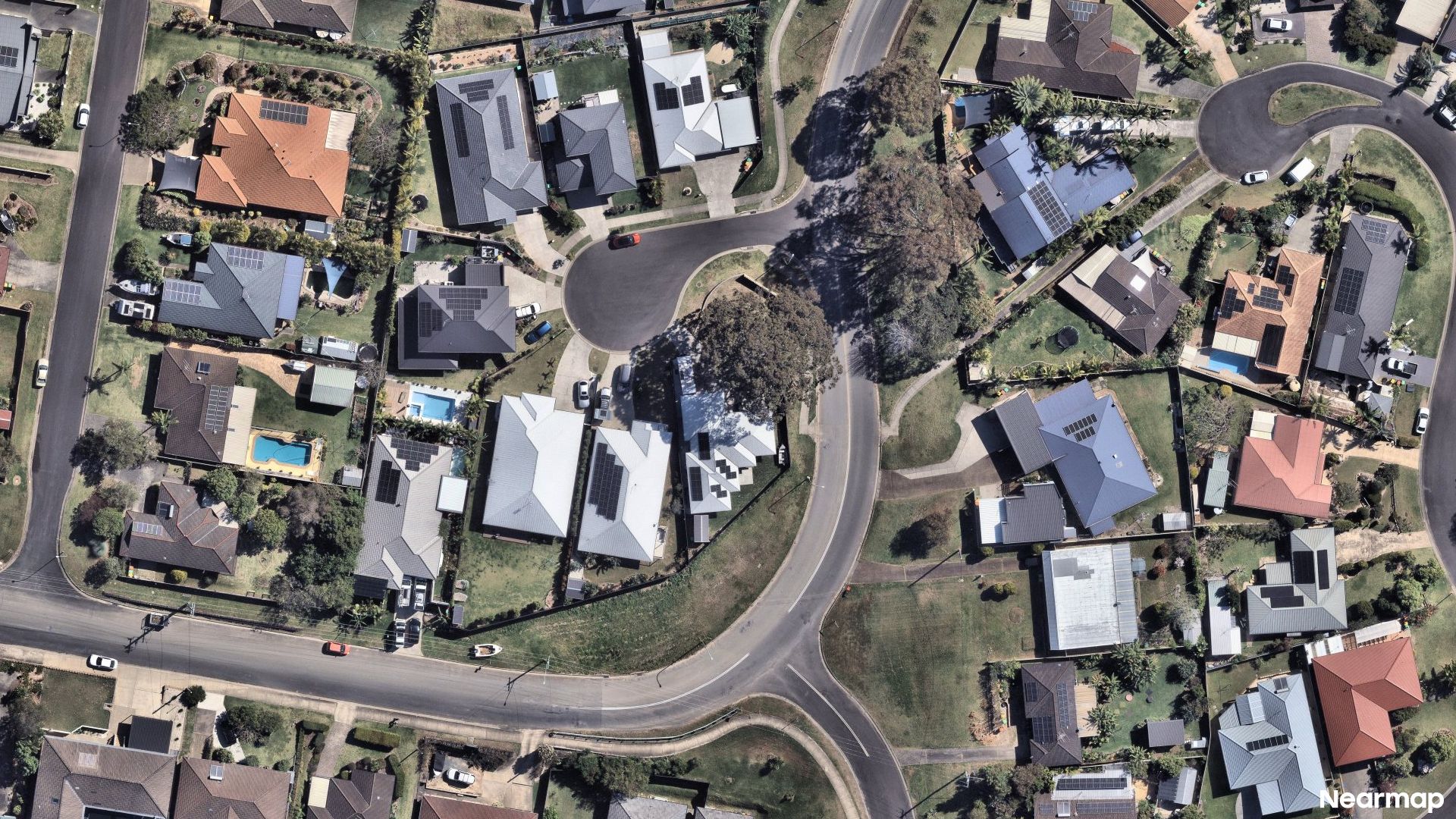 Vertical aerial view