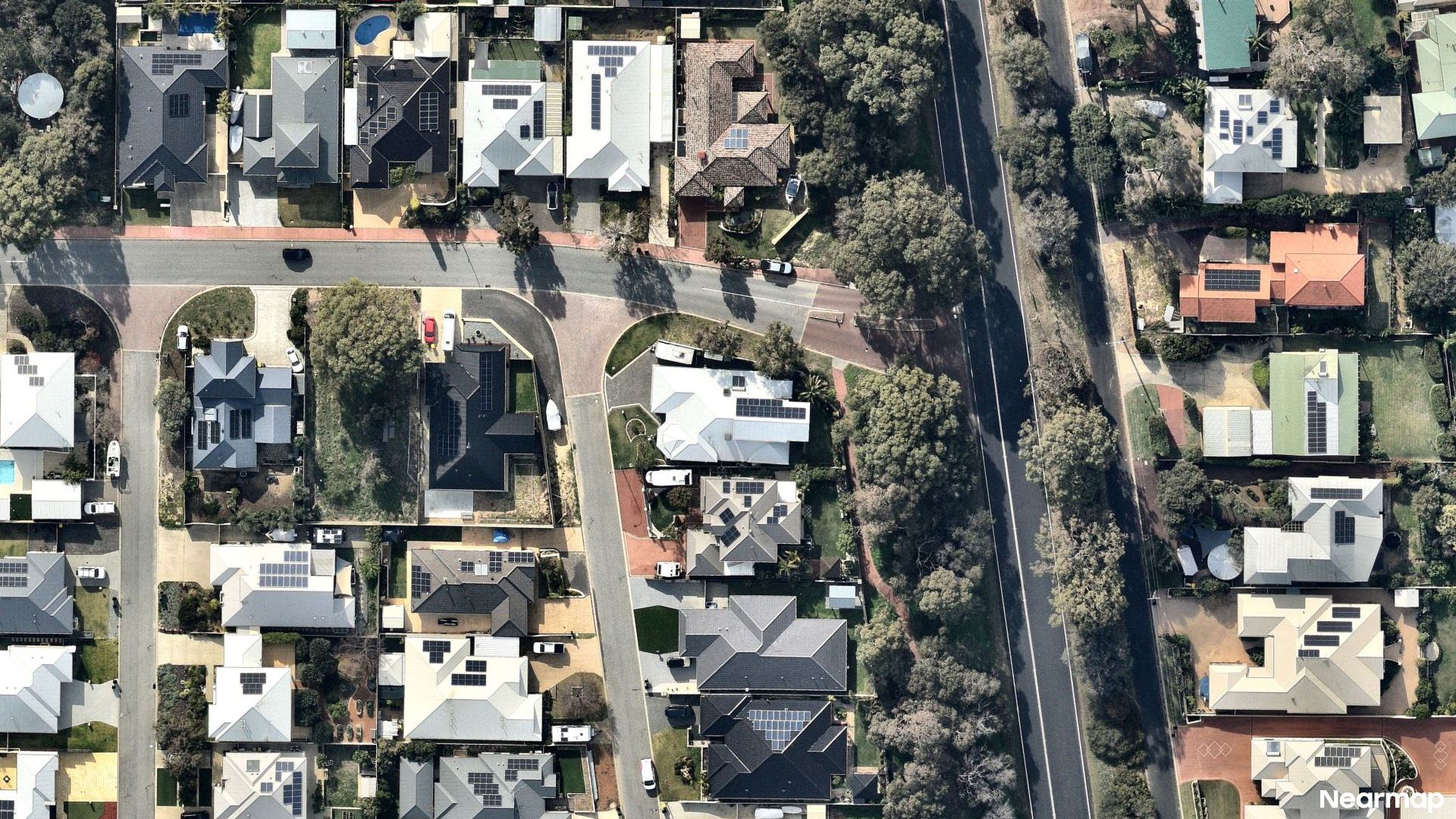 Vertical aerial view