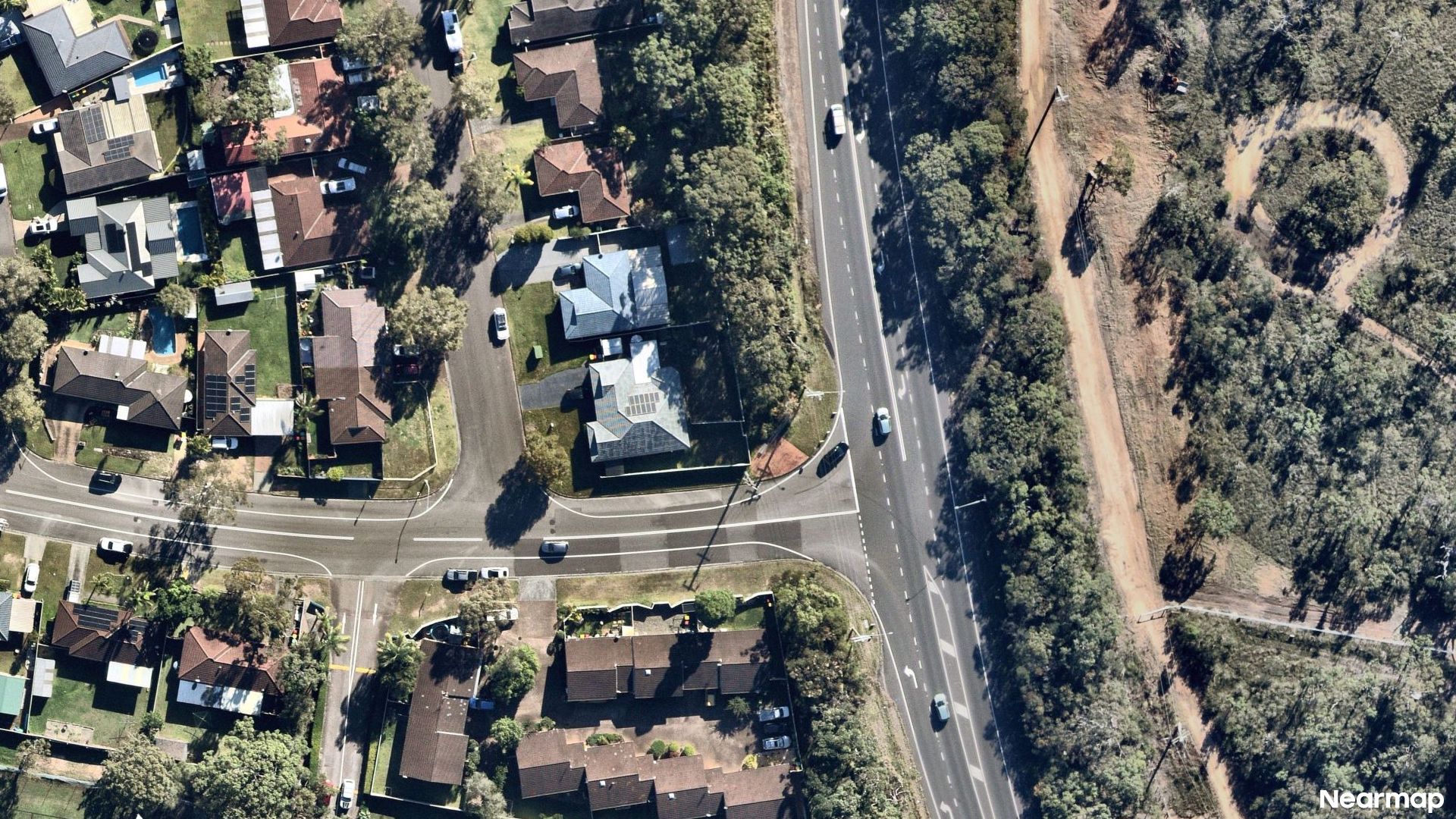 Vertical aerial view