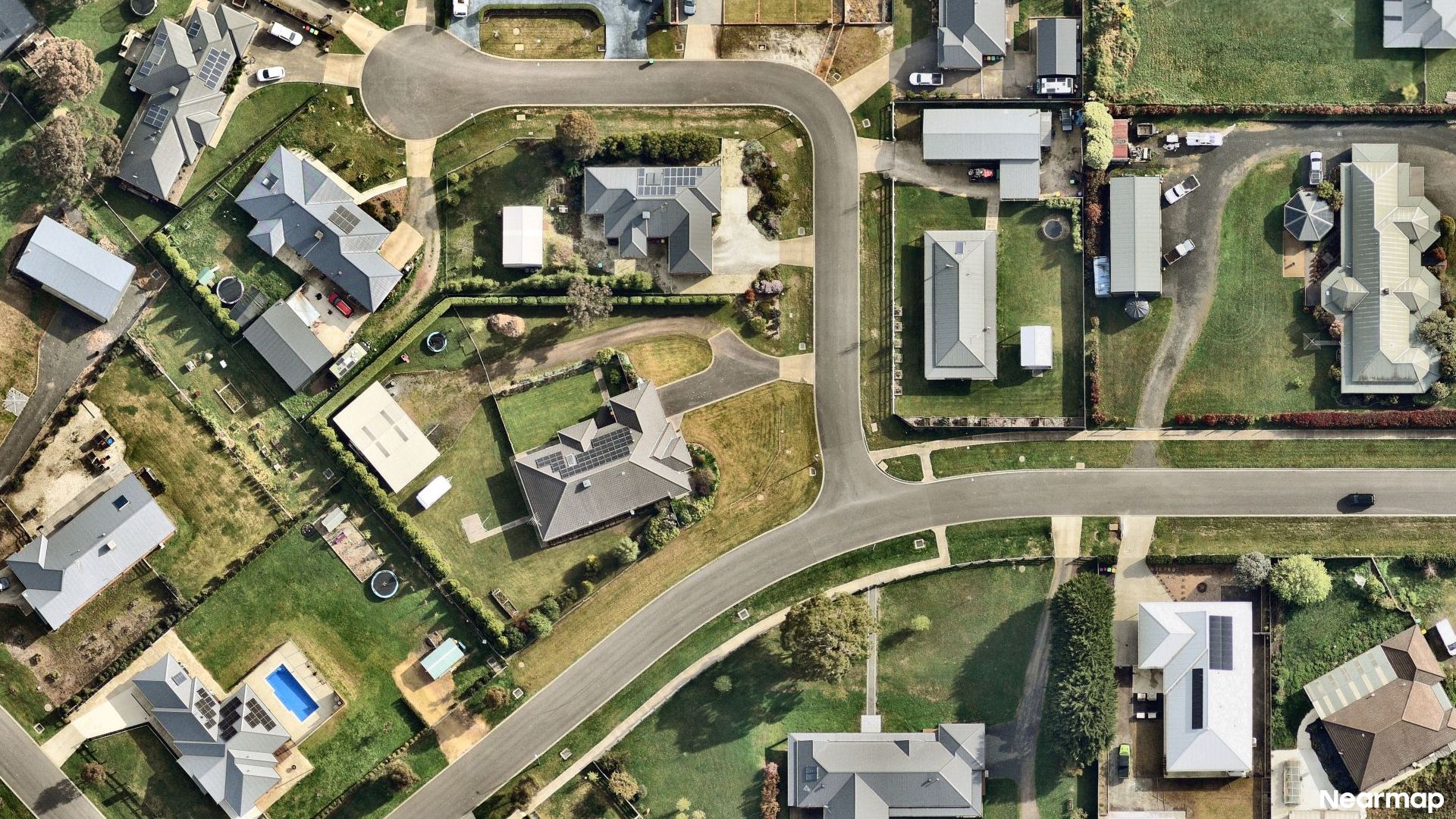 Vertical aerial view