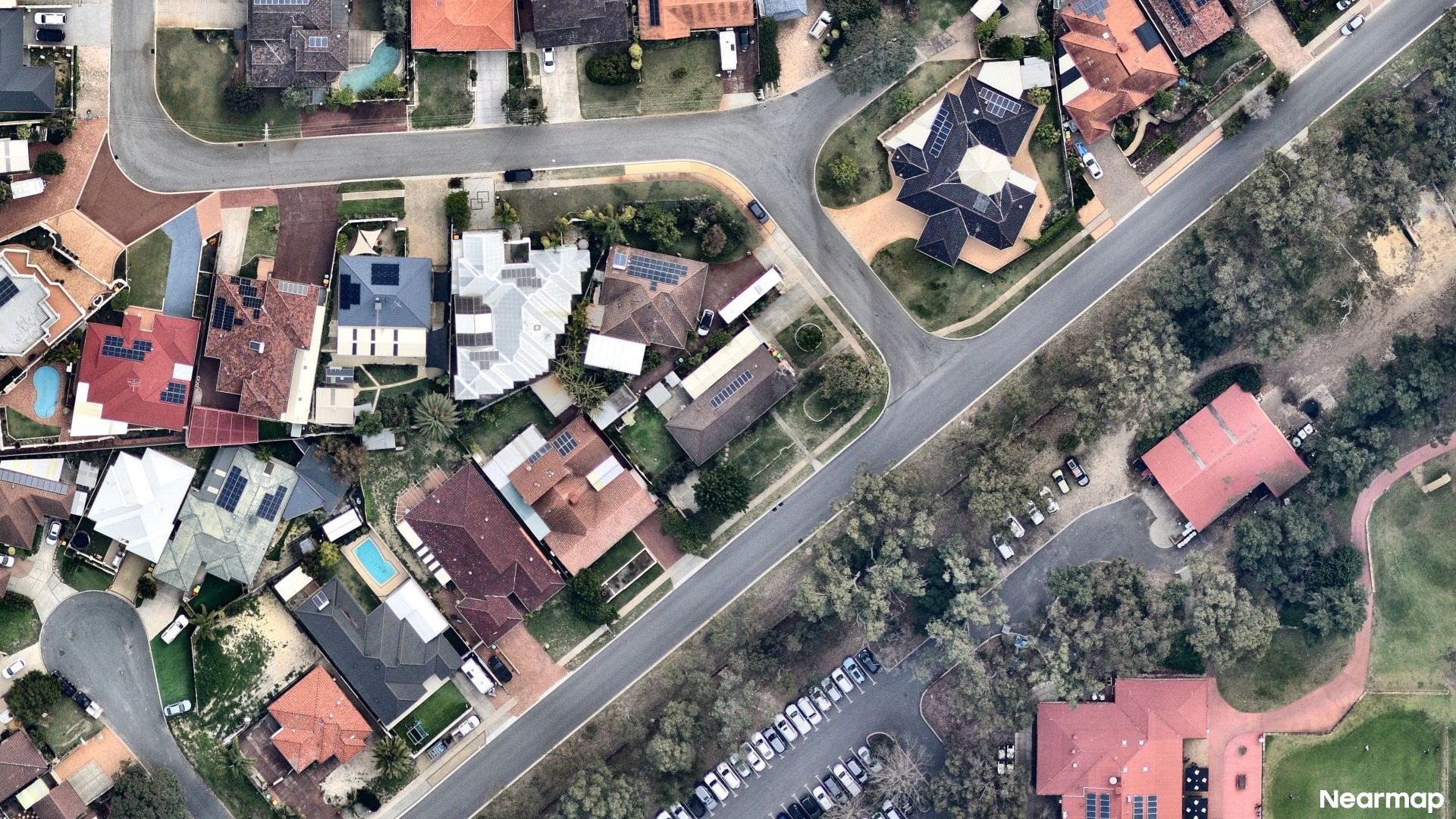 Vertical aerial view