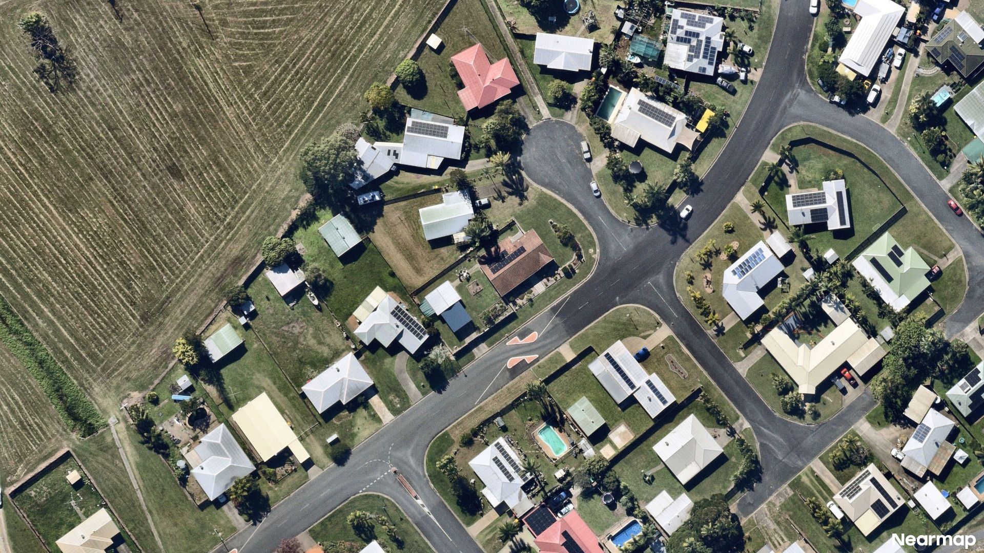Vertical aerial view