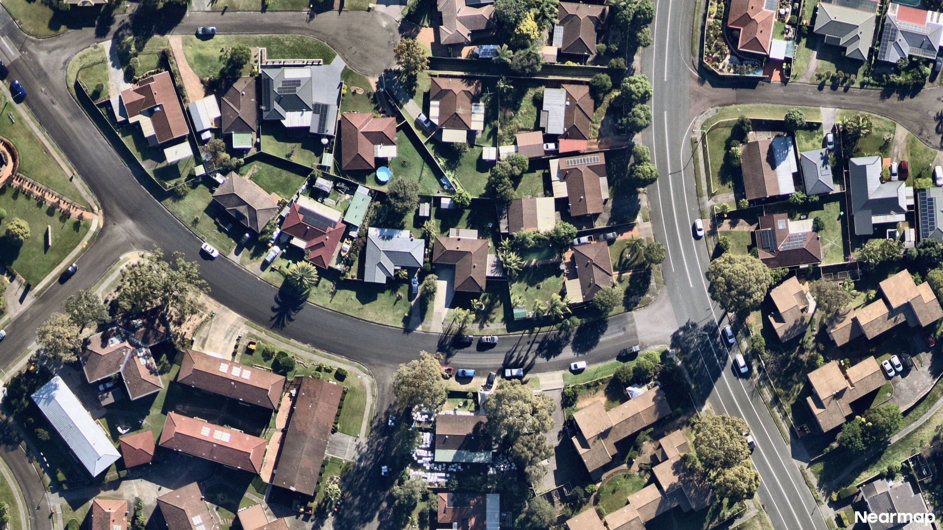 Vertical aerial view