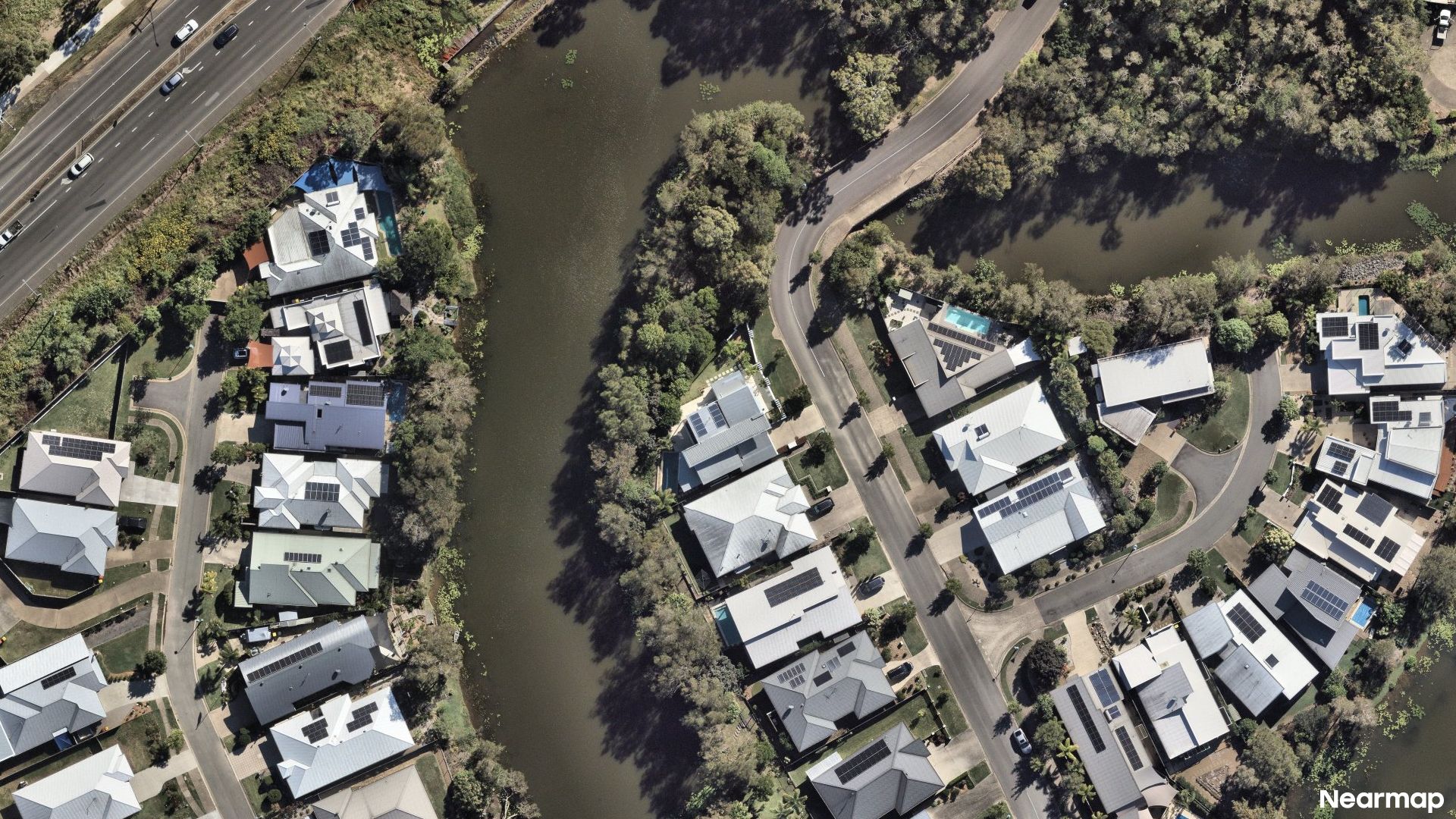Vertical aerial view