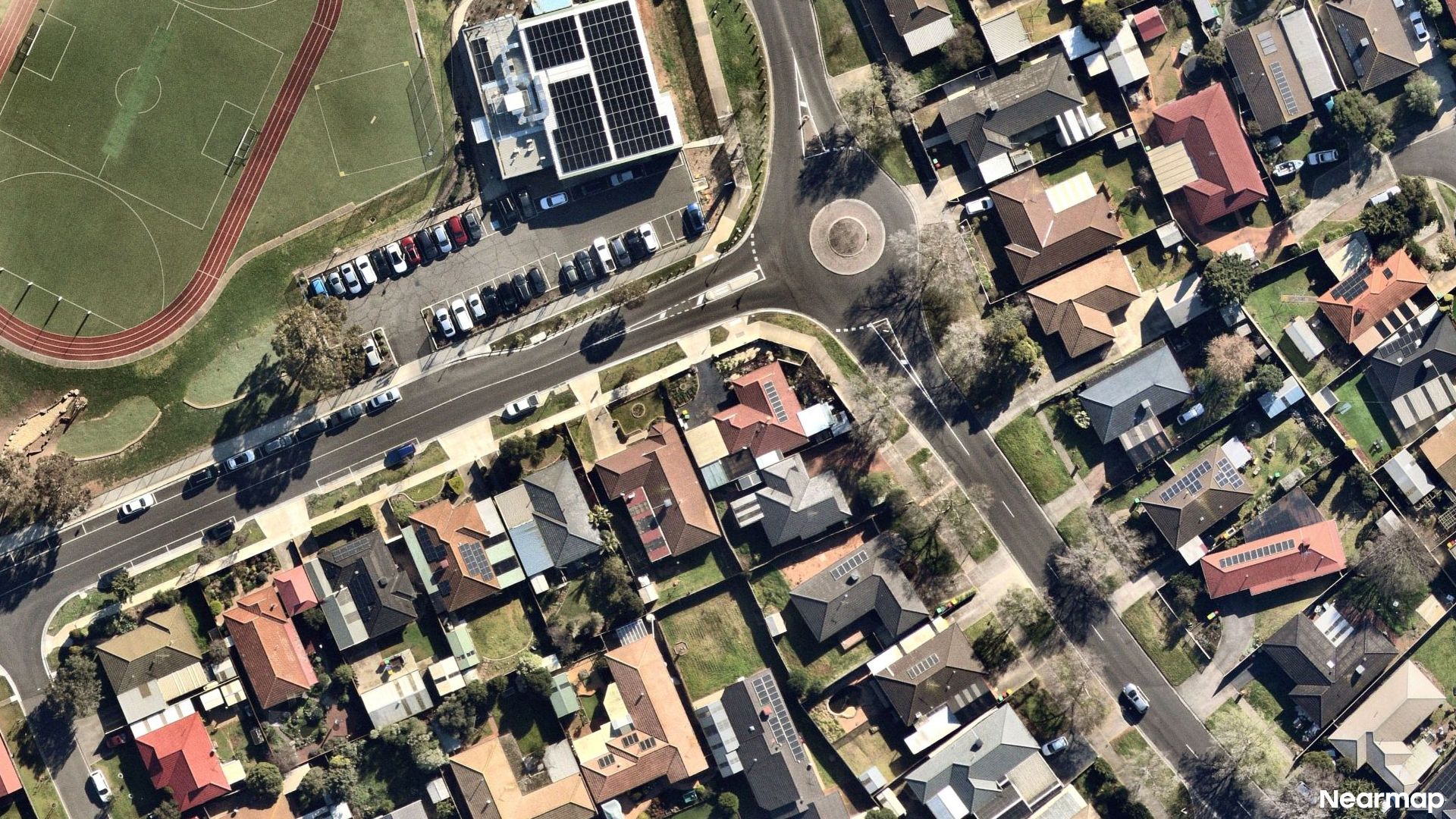 Vertical aerial view