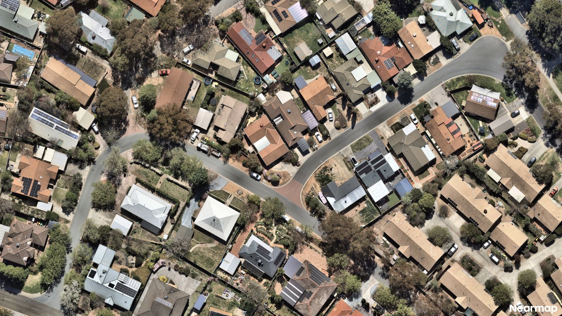 Vertical aerial view