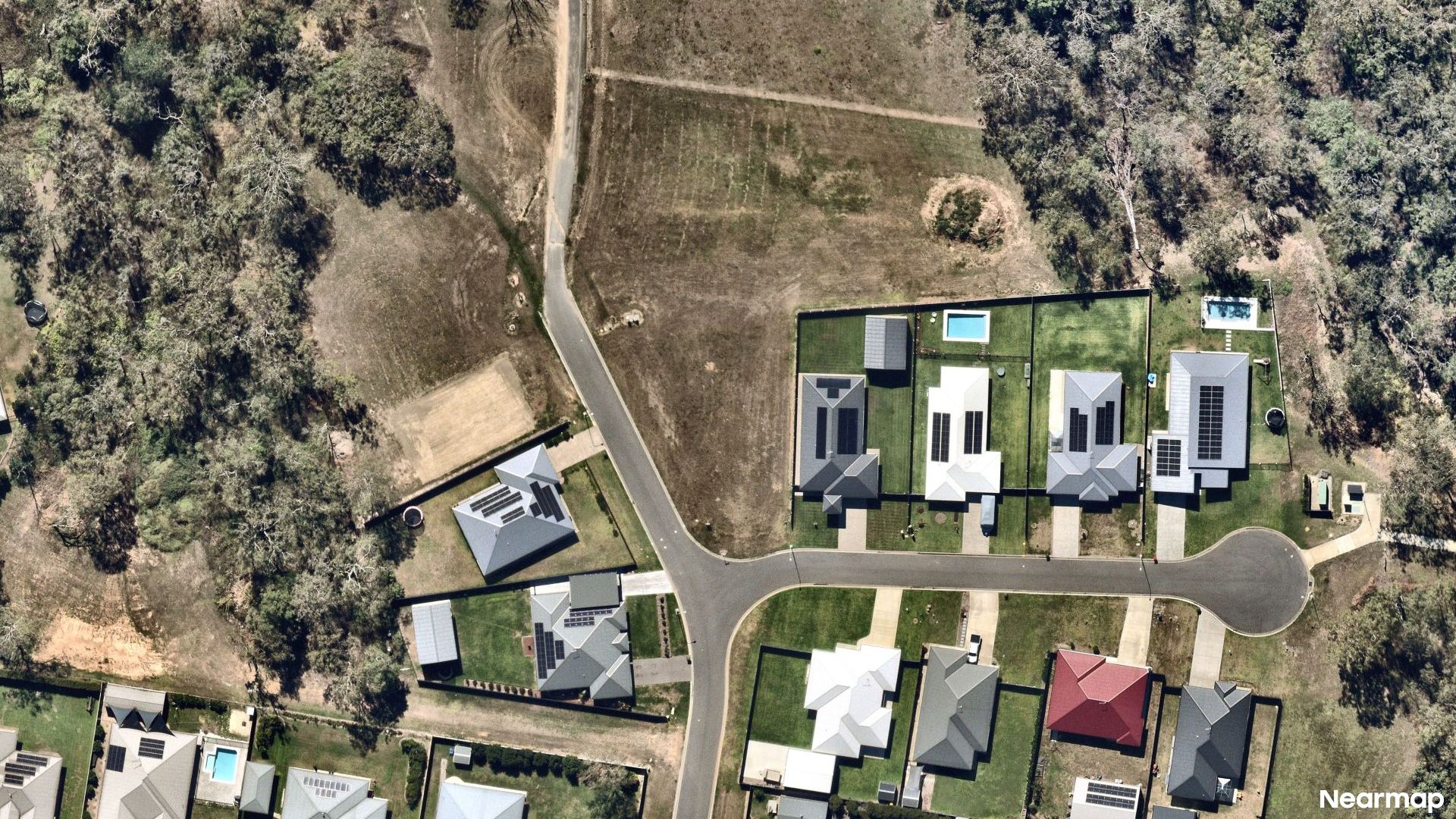 Vertical aerial view