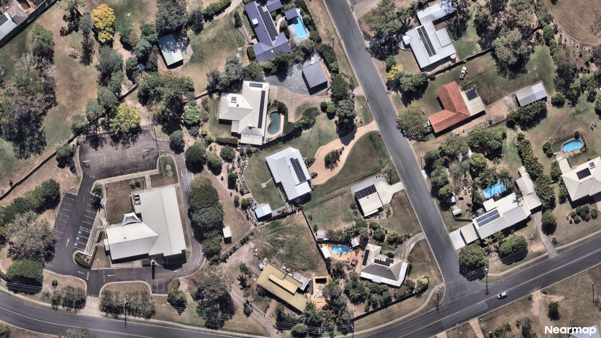 Vertical aerial view