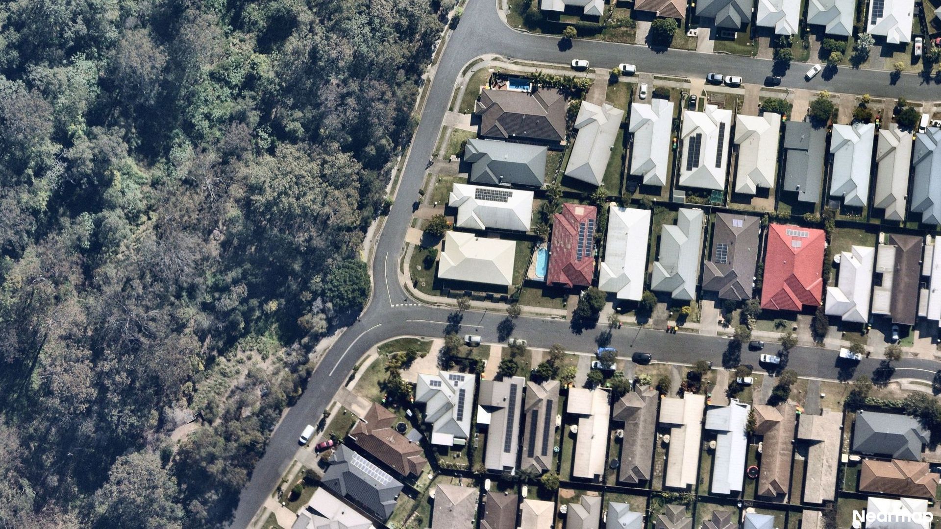 Vertical aerial view