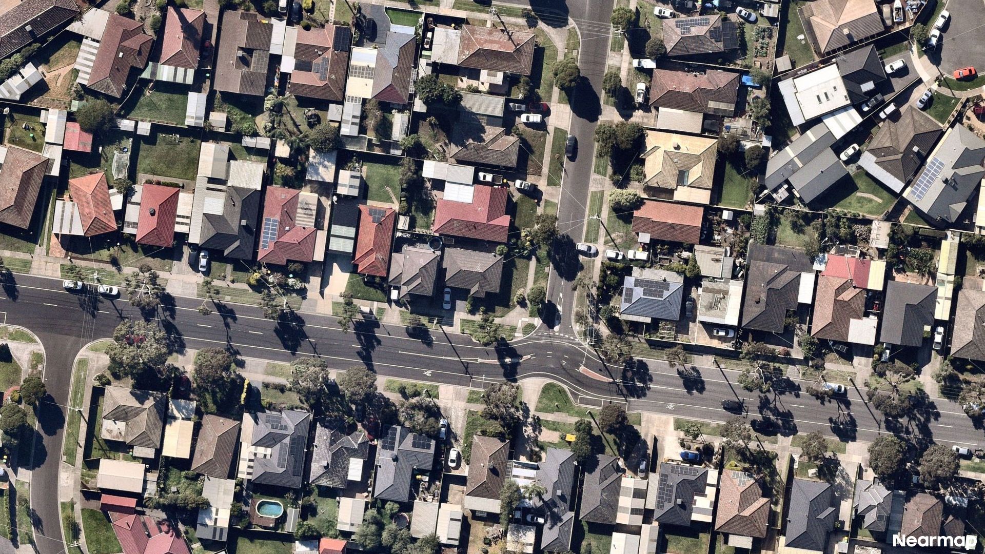 Vertical aerial view