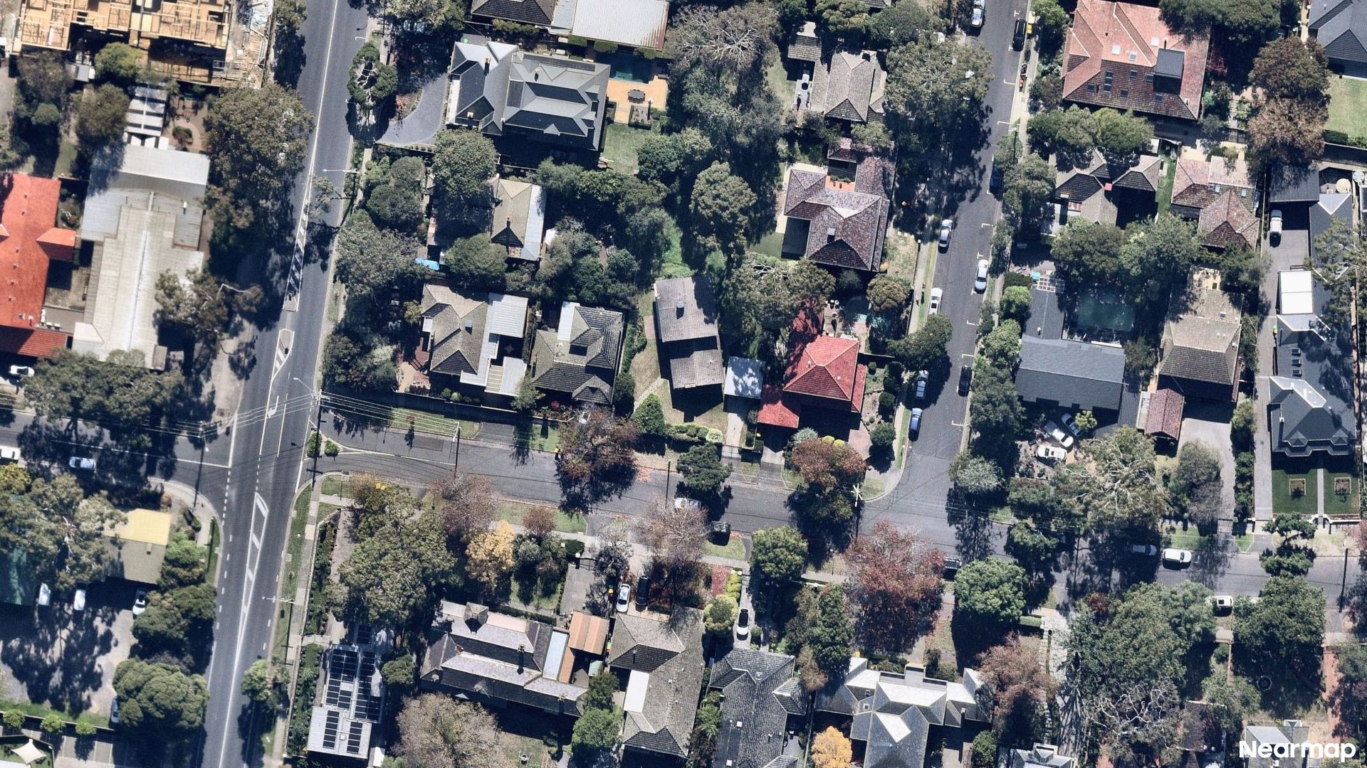 Vertical aerial view