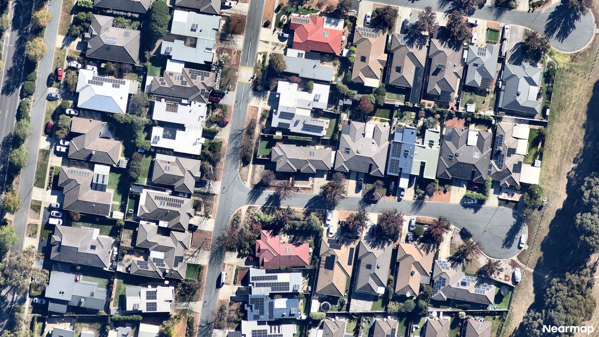Vertical aerial view
