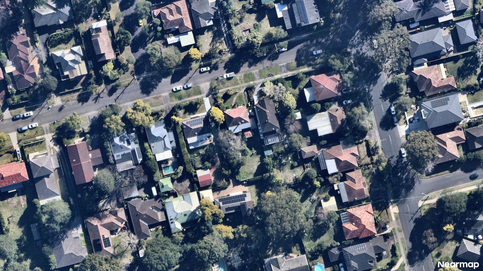 Vertical aerial view