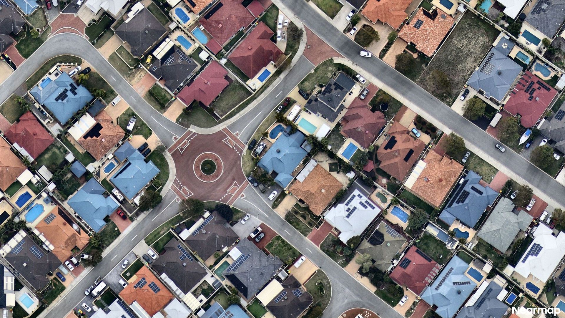 Vertical aerial view