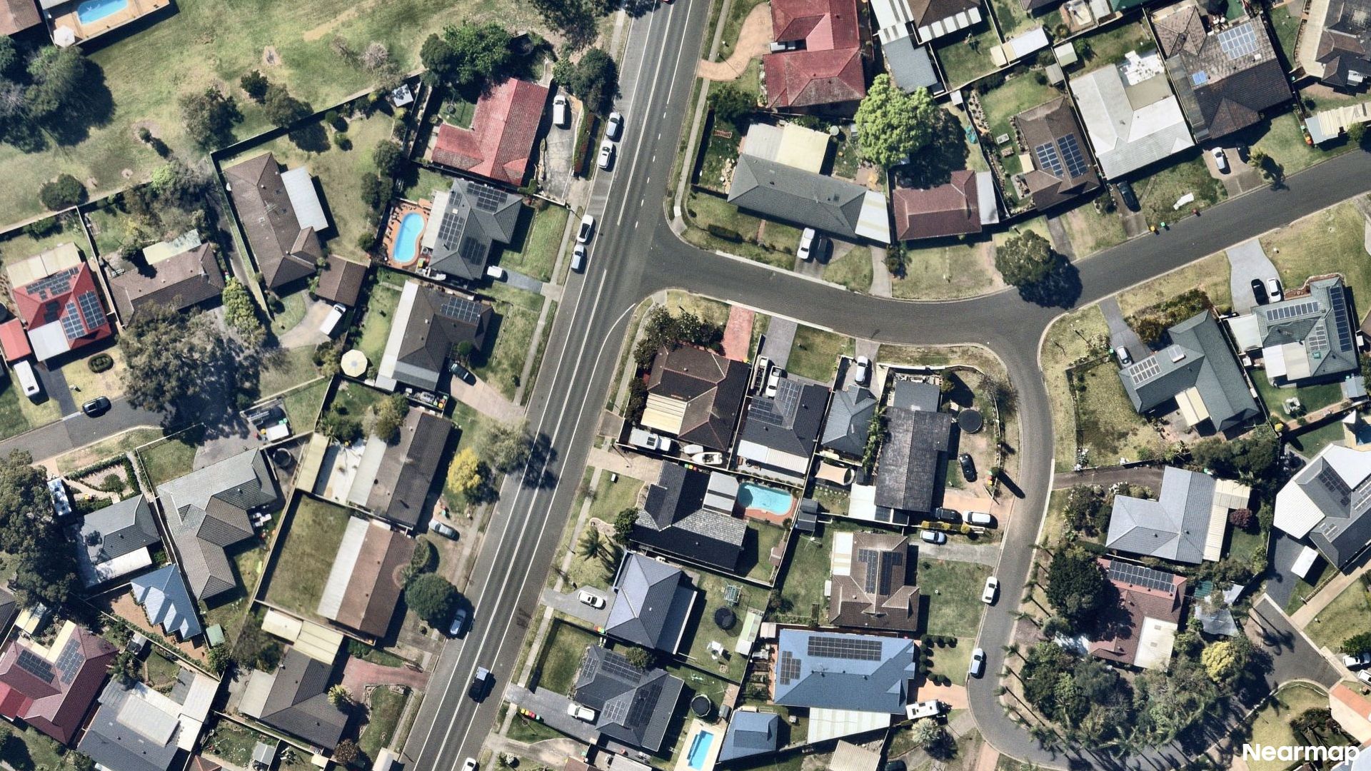Vertical aerial view