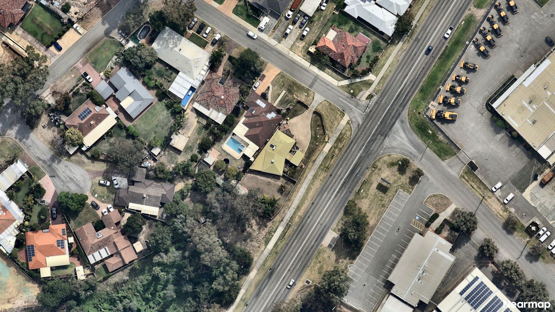 Vertical aerial view