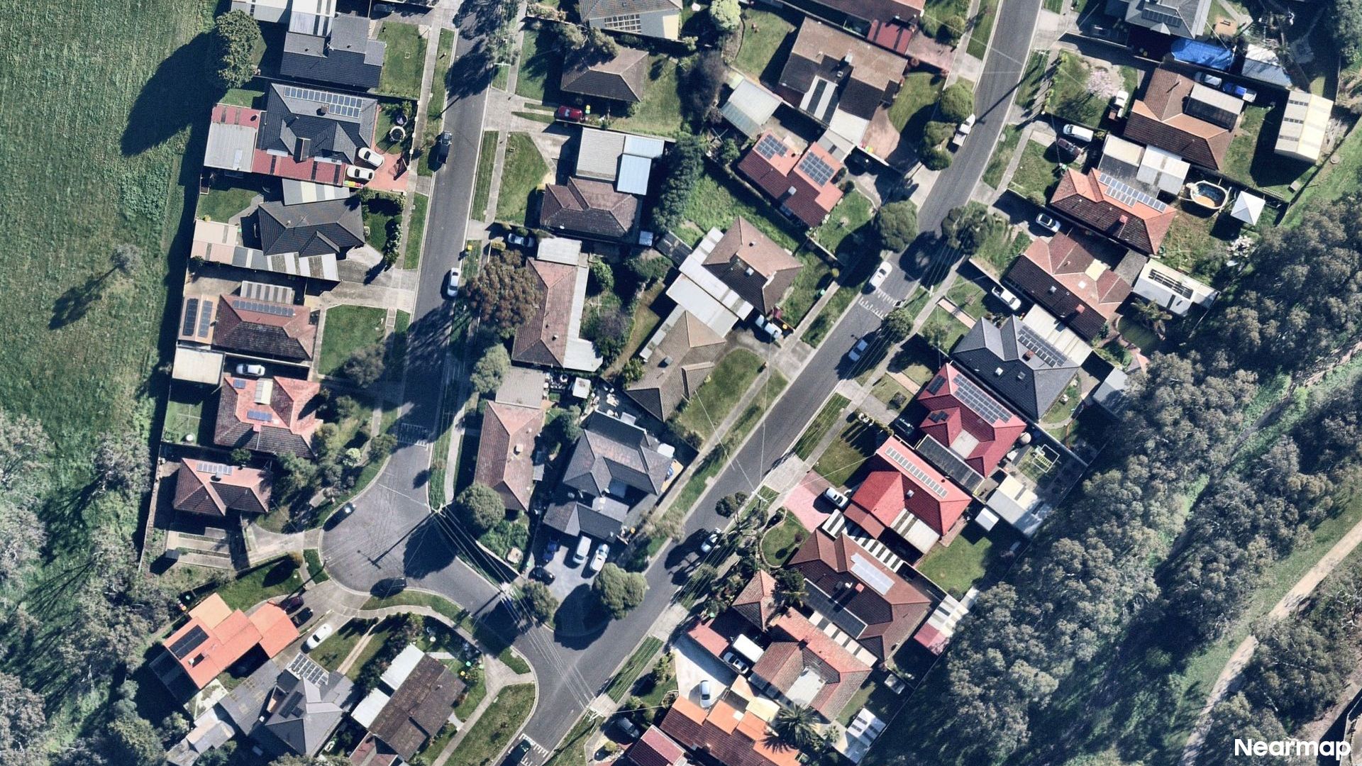 Vertical aerial view