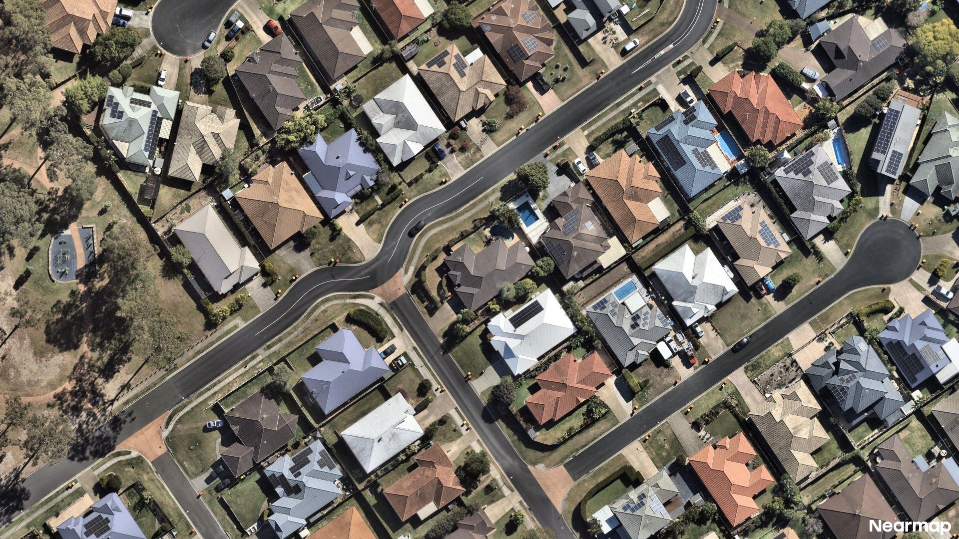 Vertical aerial view