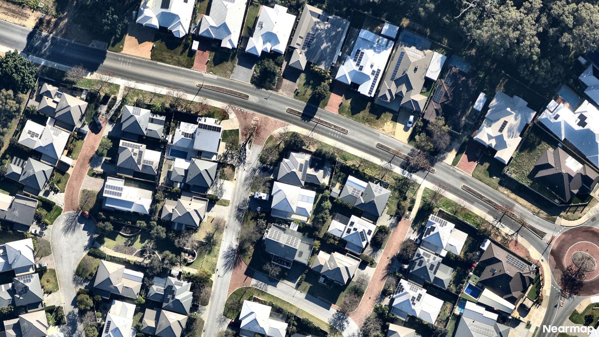 Vertical aerial view