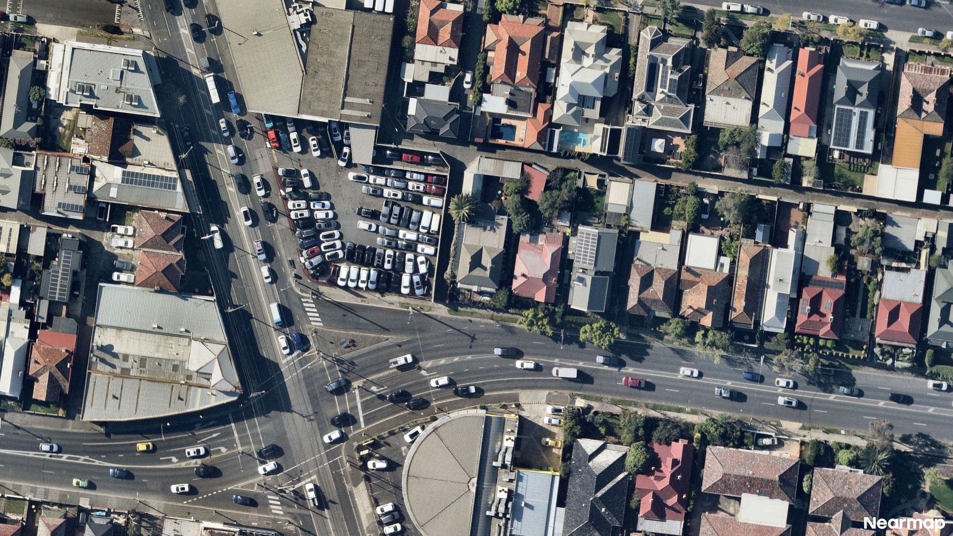 Vertical aerial view