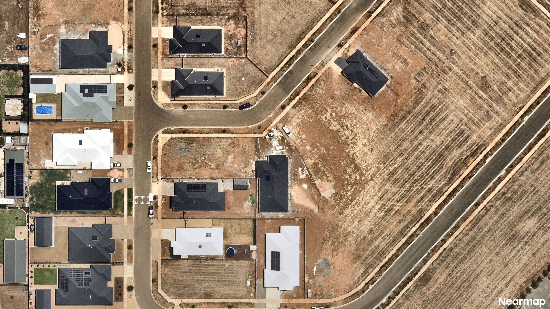 Vertical aerial view
