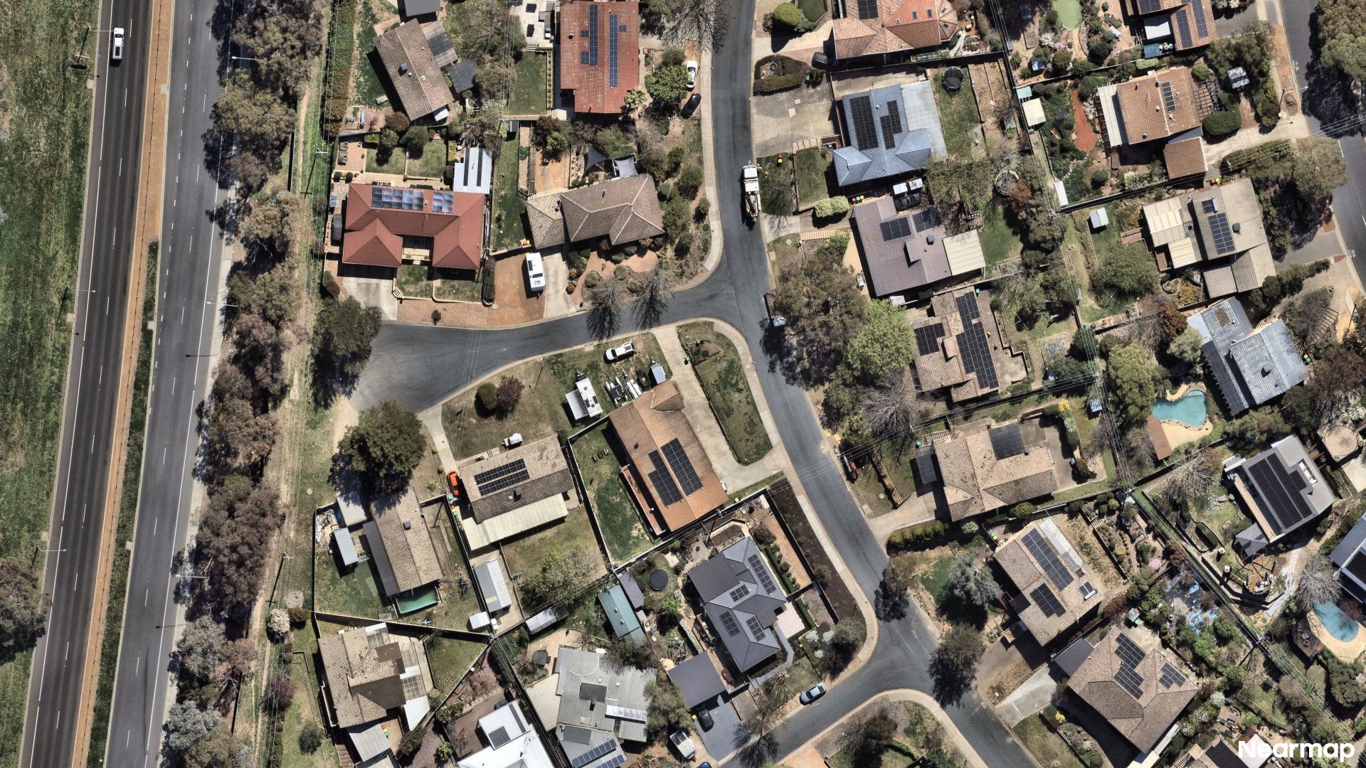 Vertical aerial view