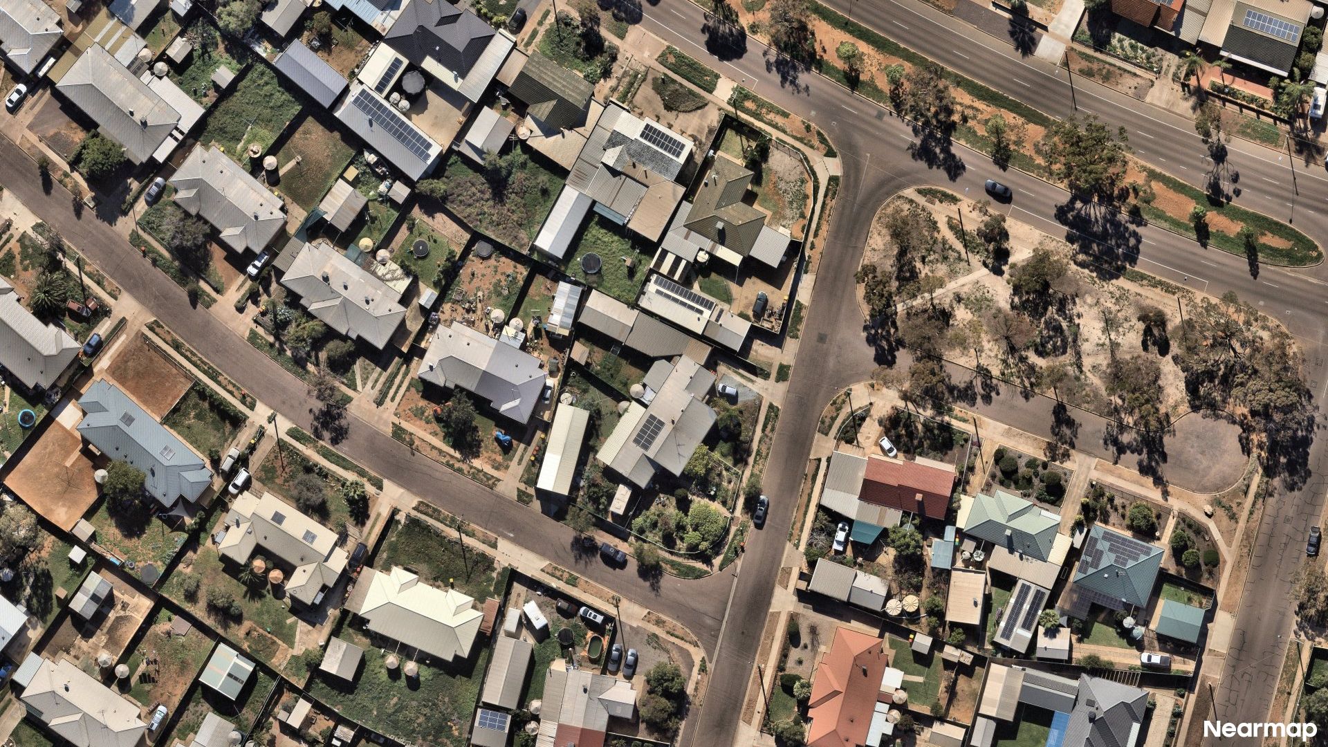 Vertical aerial view