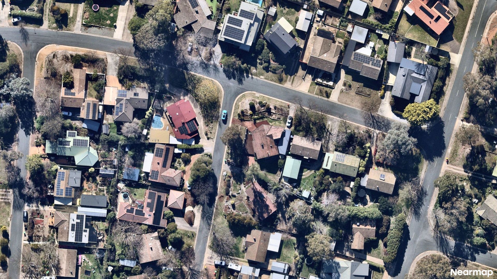 Vertical aerial view