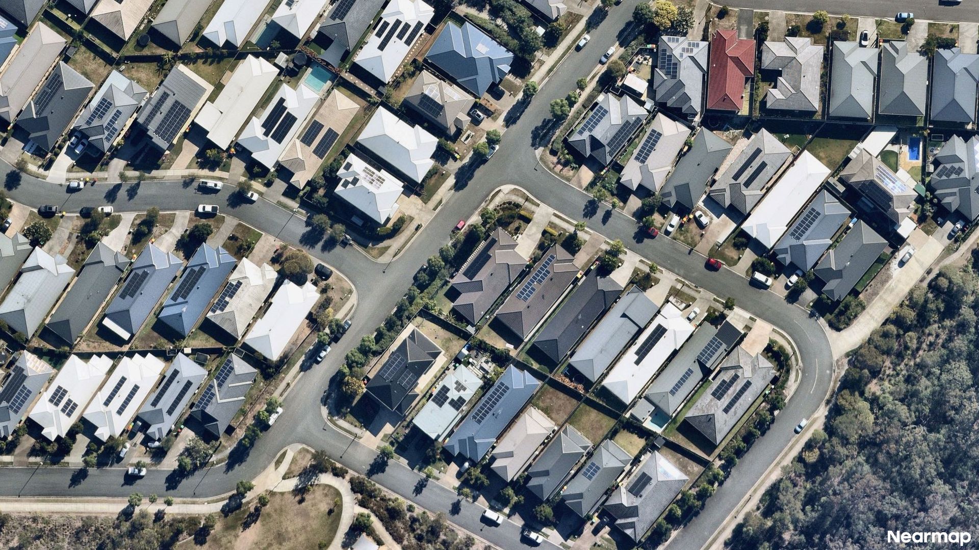 Vertical aerial view