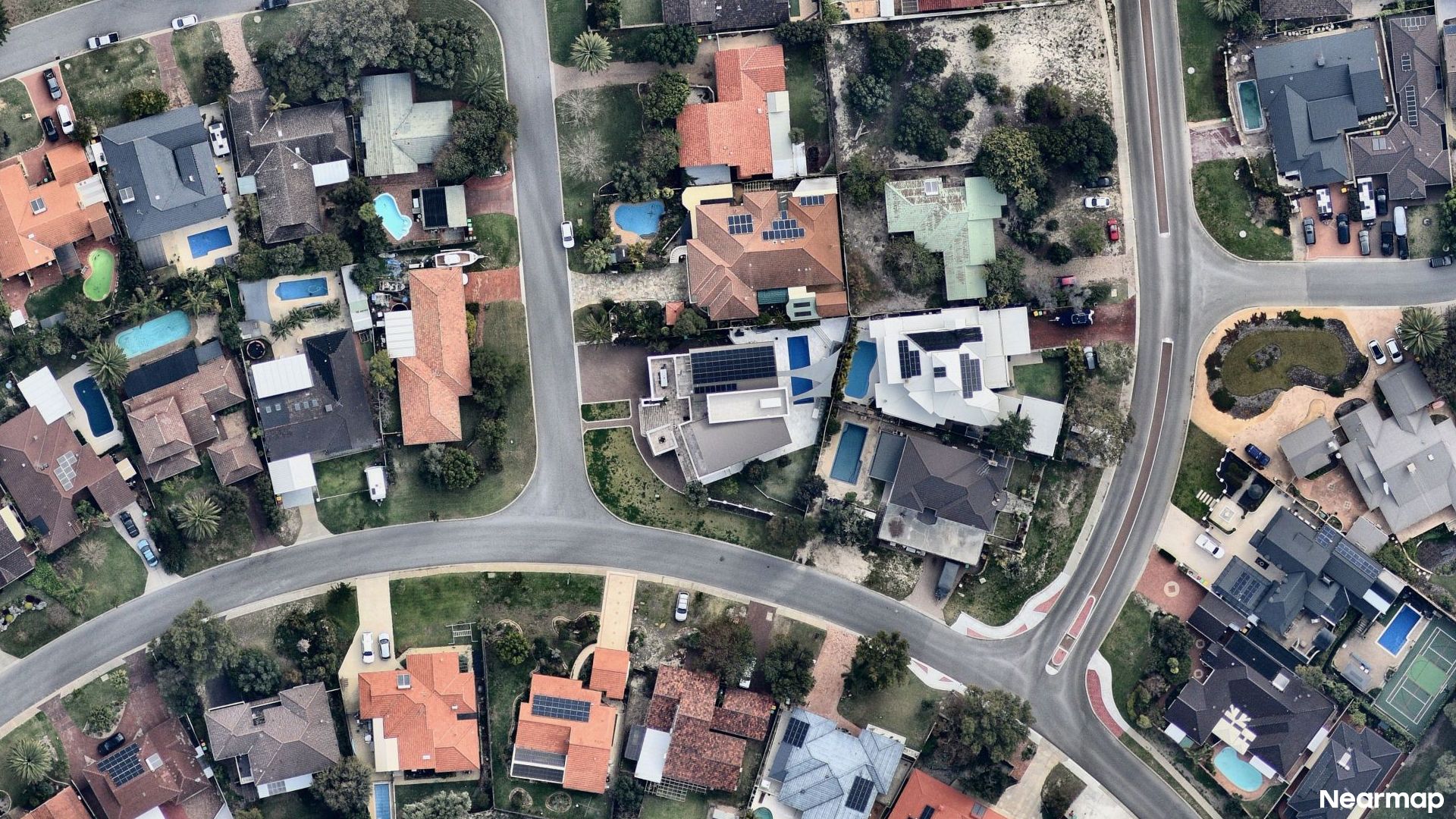 Vertical aerial view