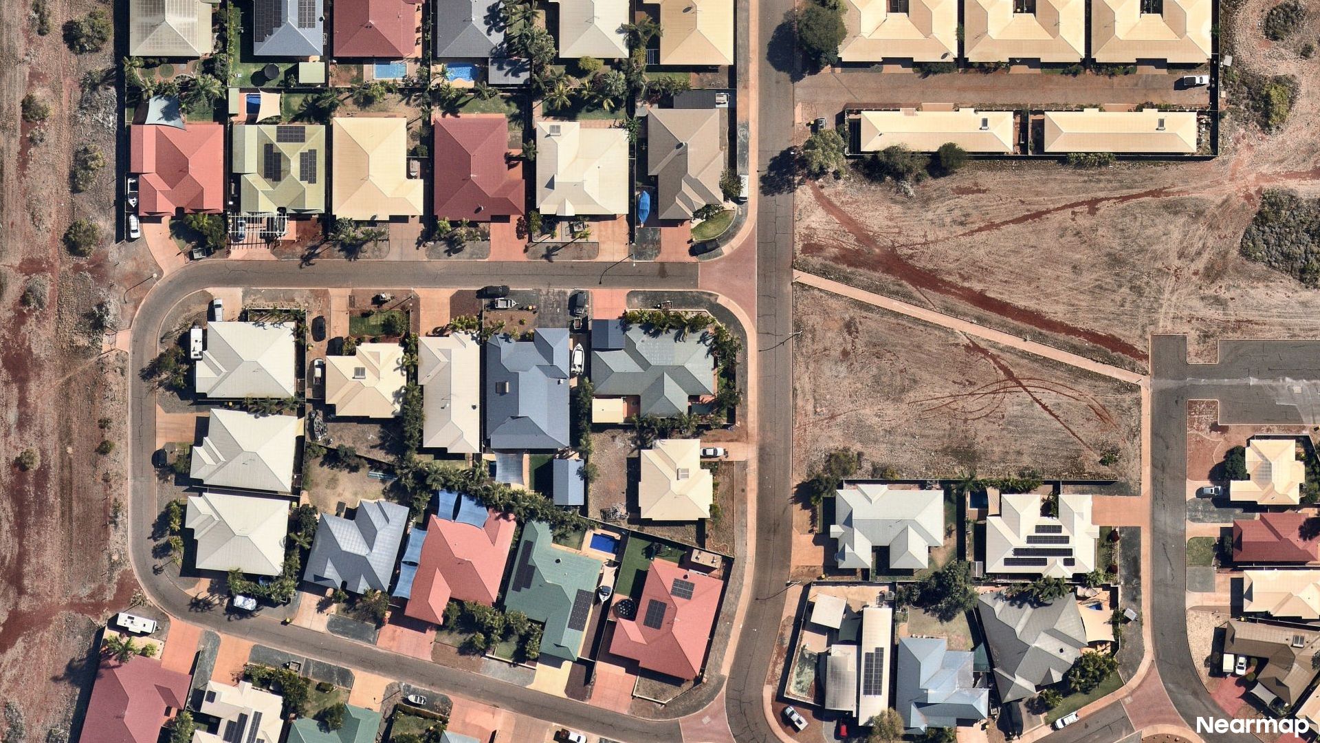 Vertical aerial view