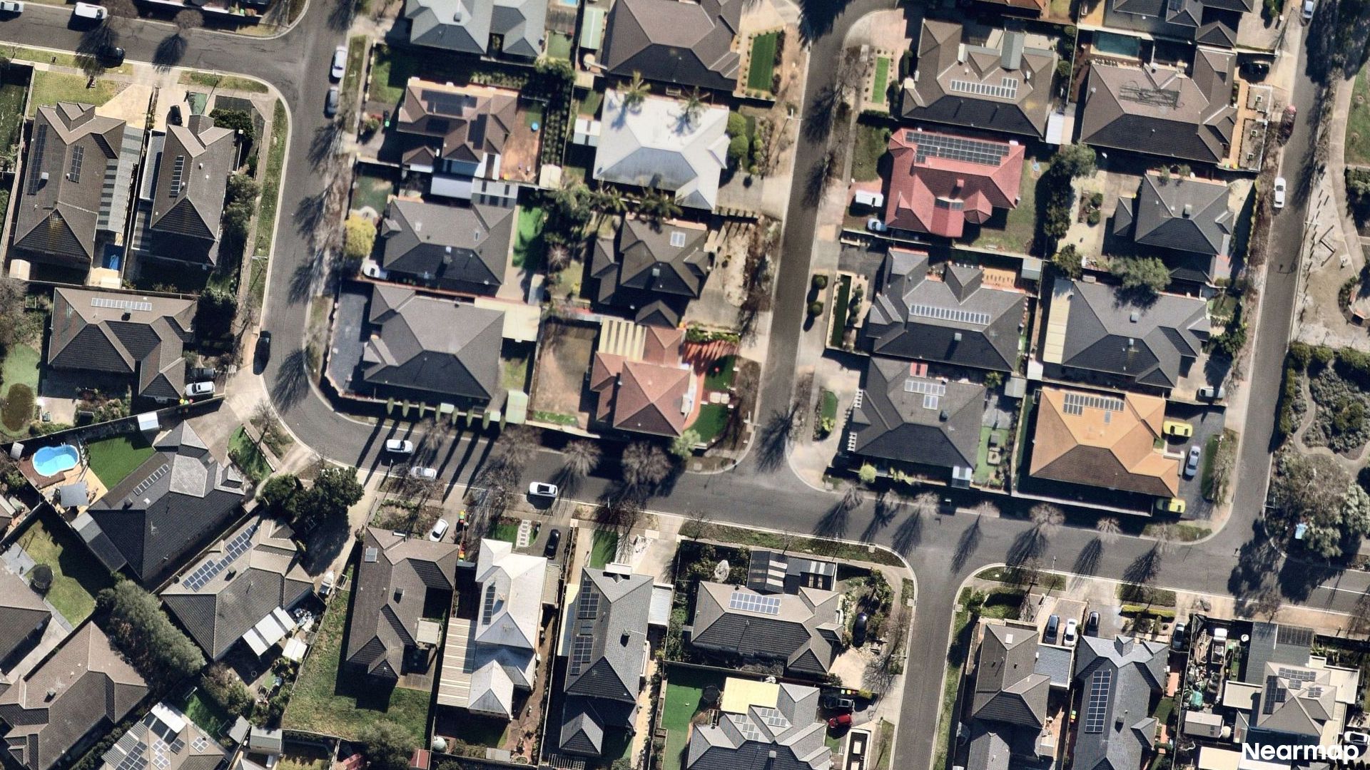 Vertical aerial view