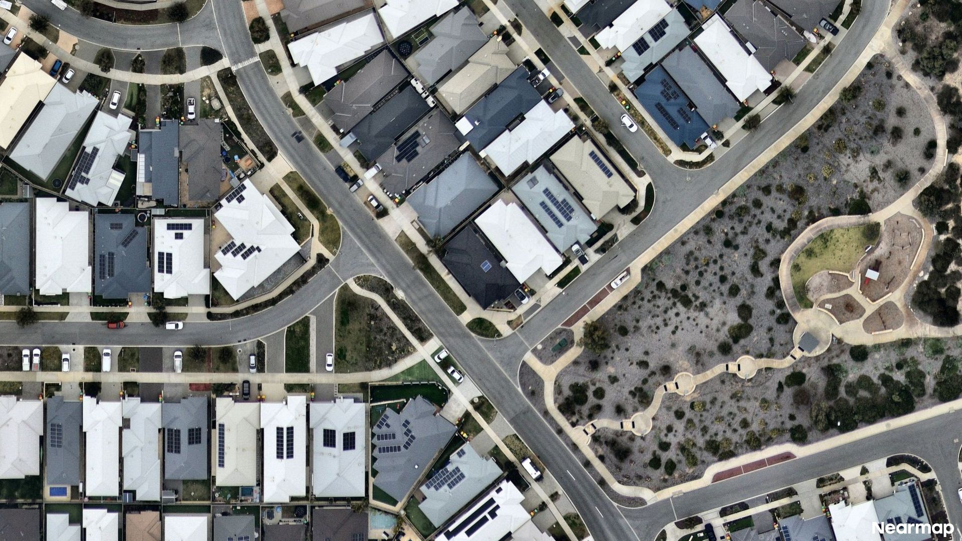 Vertical aerial view
