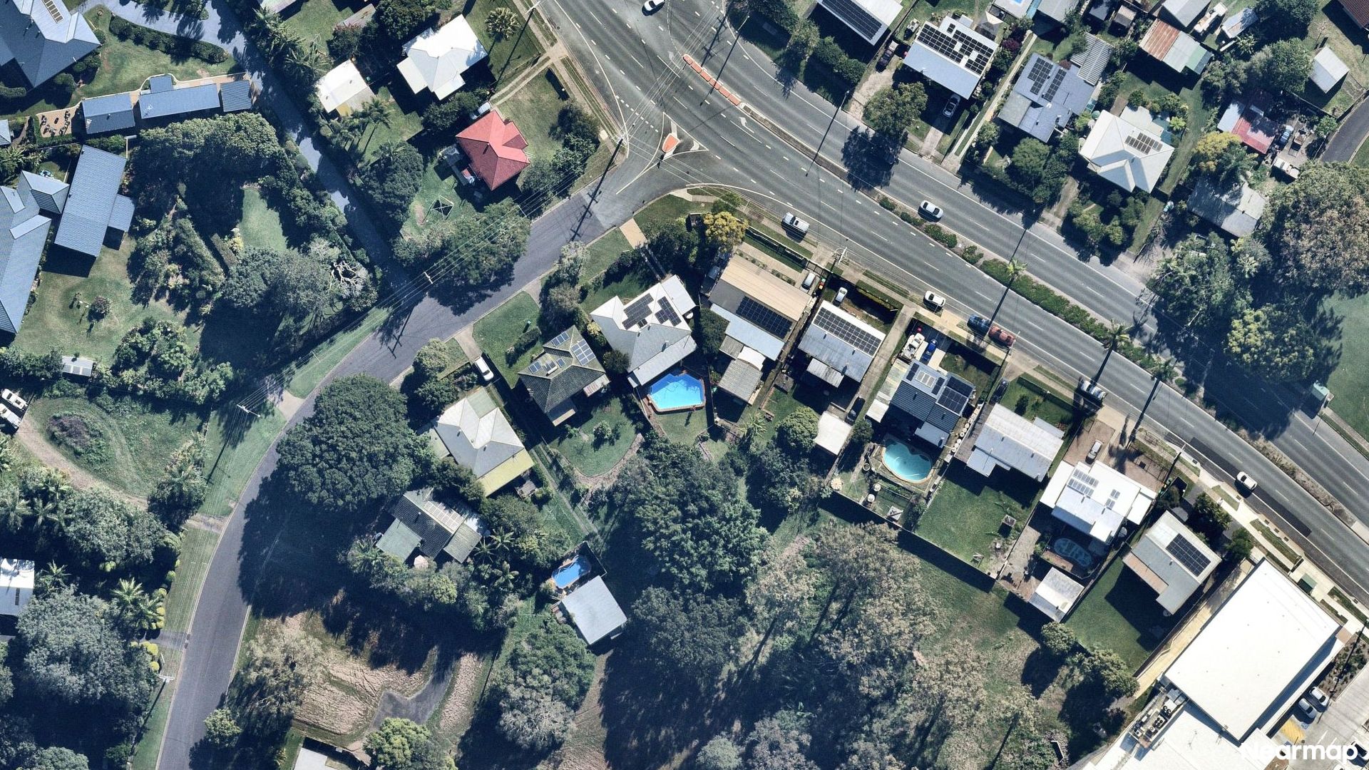 Vertical aerial view