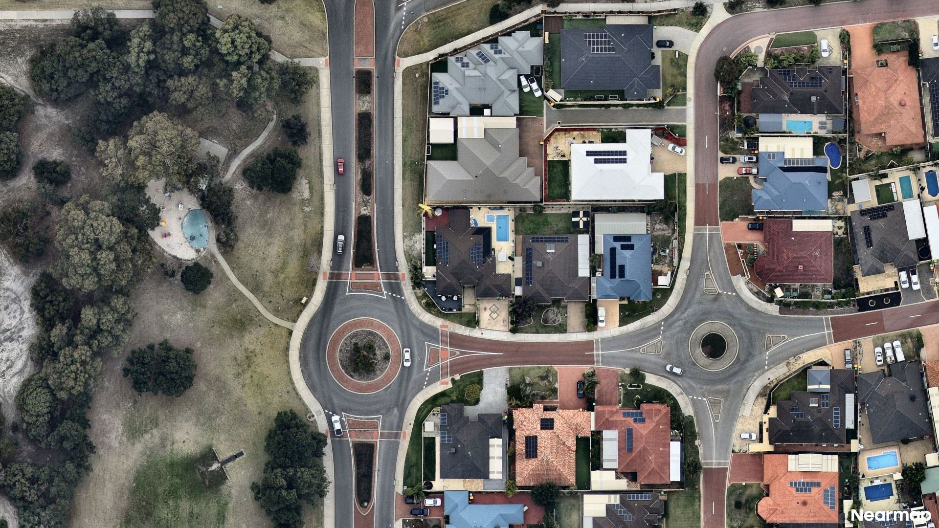 Vertical aerial view