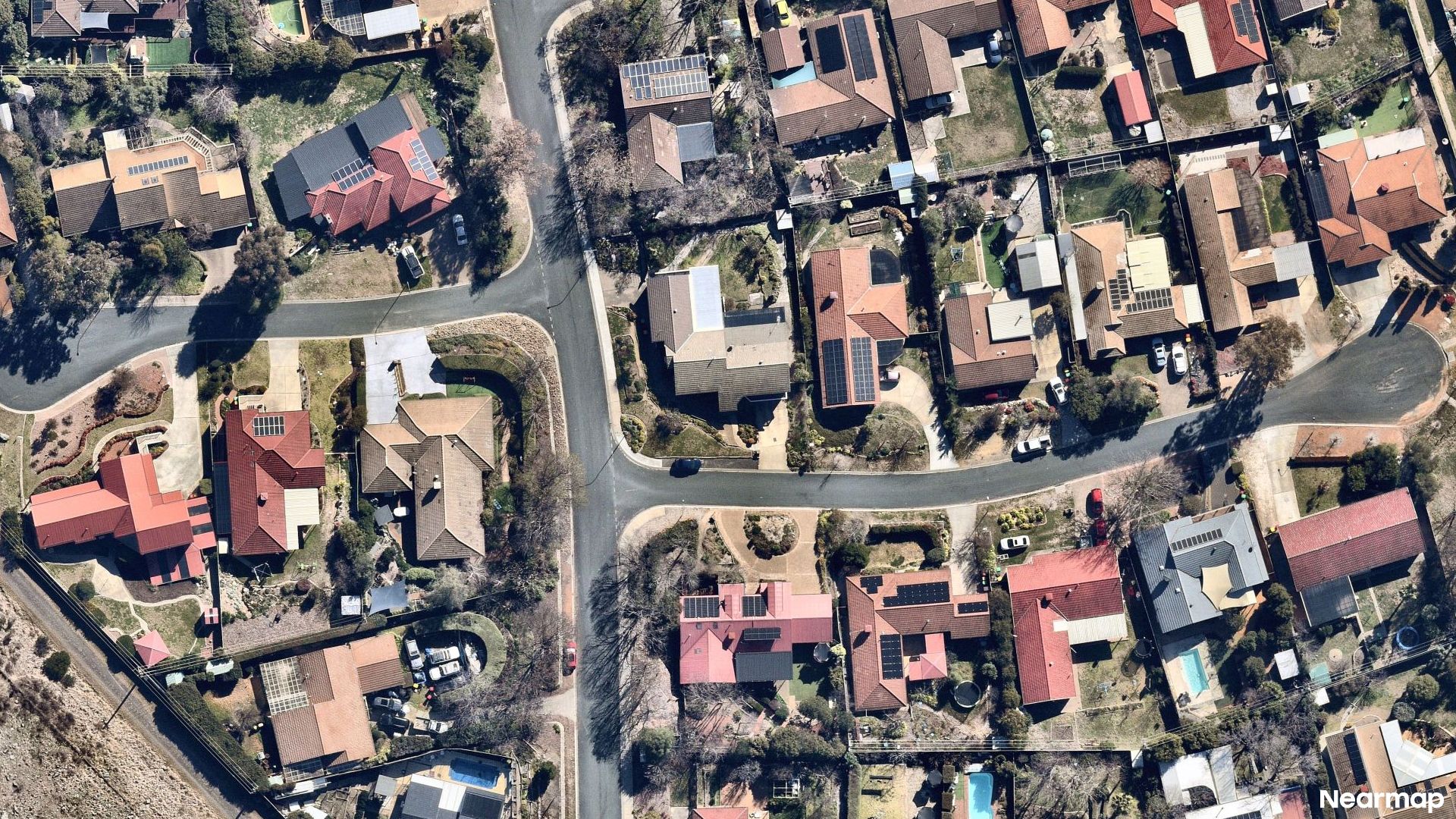 Vertical aerial view